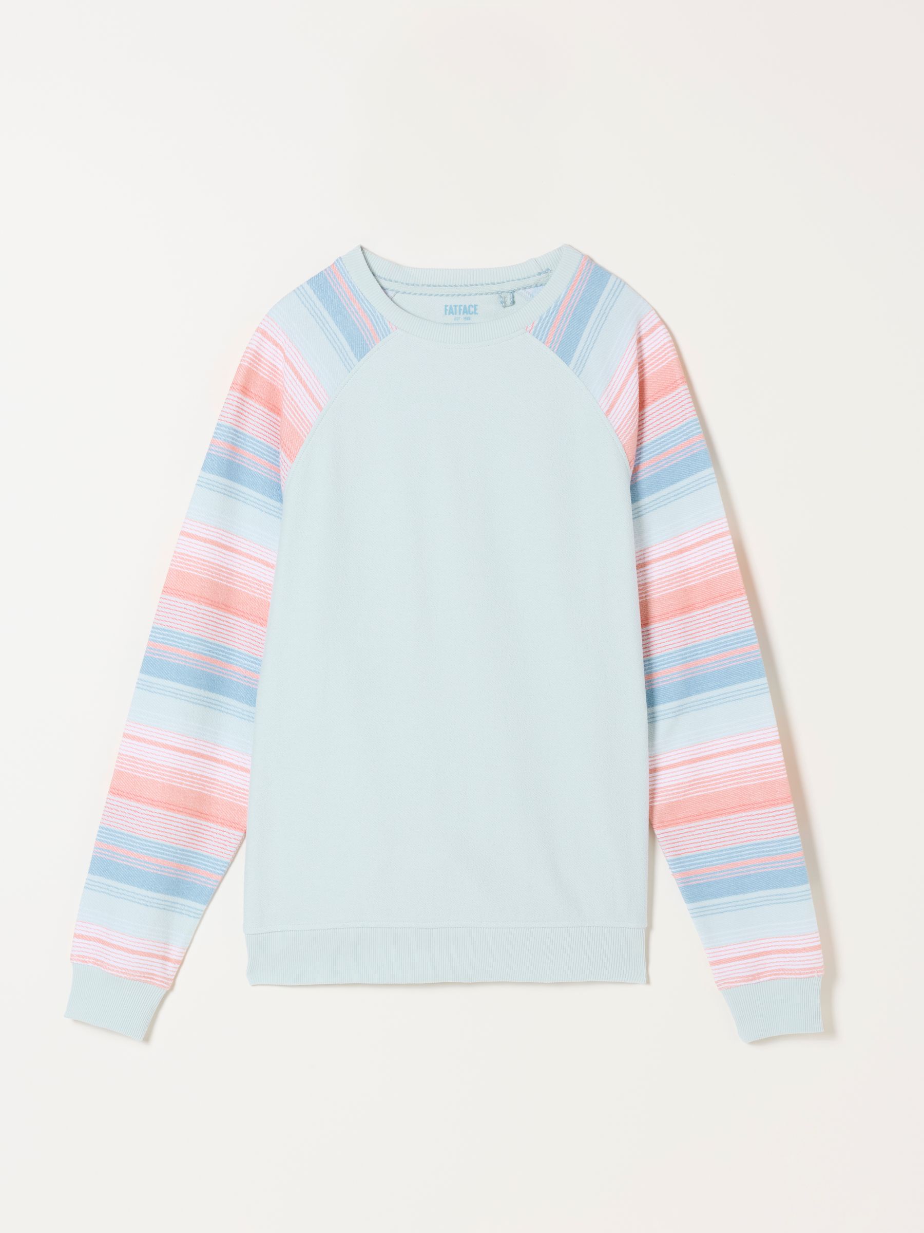 Light Blue Homespun Stripe Crew Sweat - Image 5 of 5
