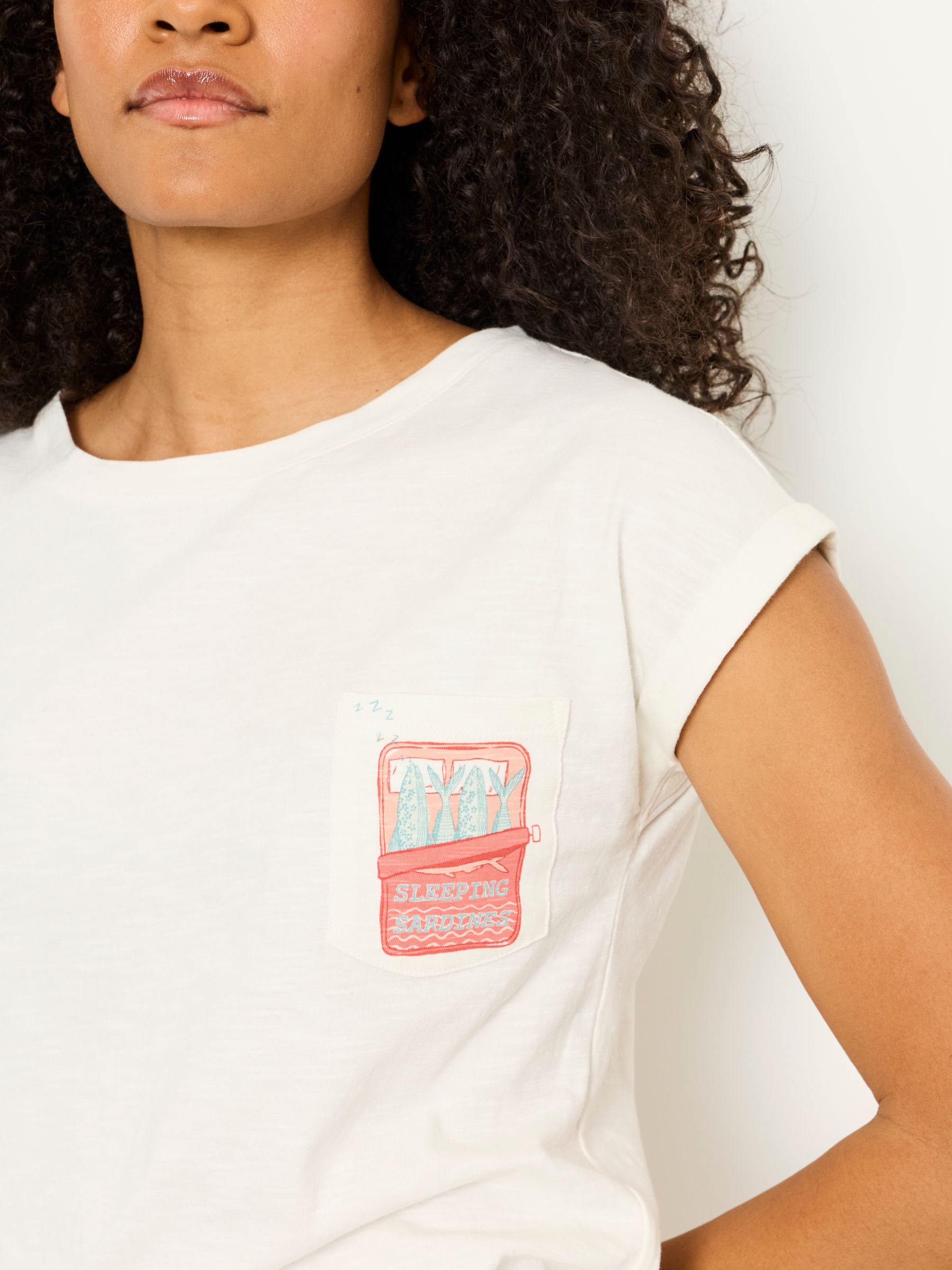 Multi Sardines and Stripes Sardine Jersey Woven Pyjama Set - Image 6 of 8