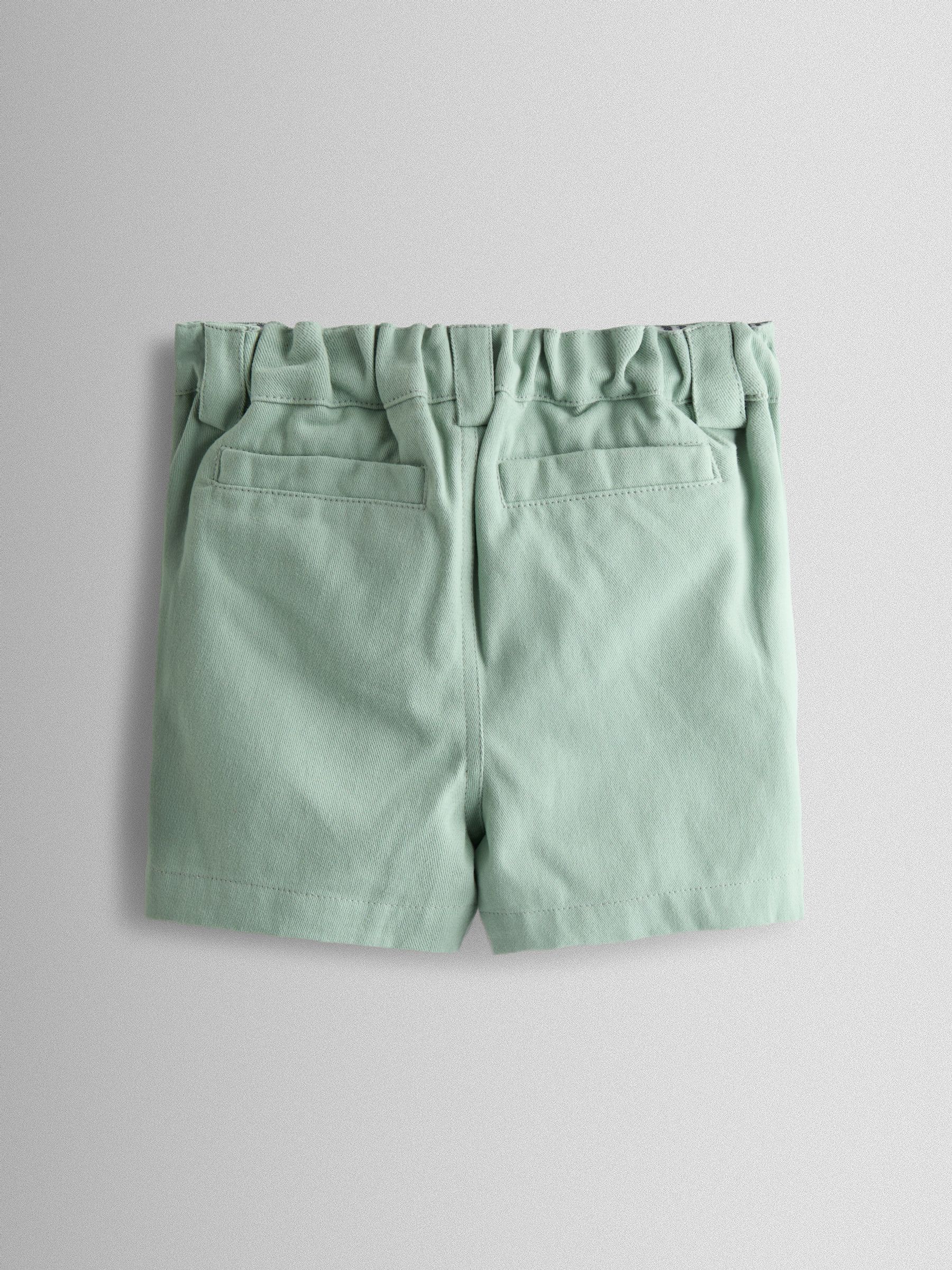 Green Twill Chino Shorts - Image 2 of 4
