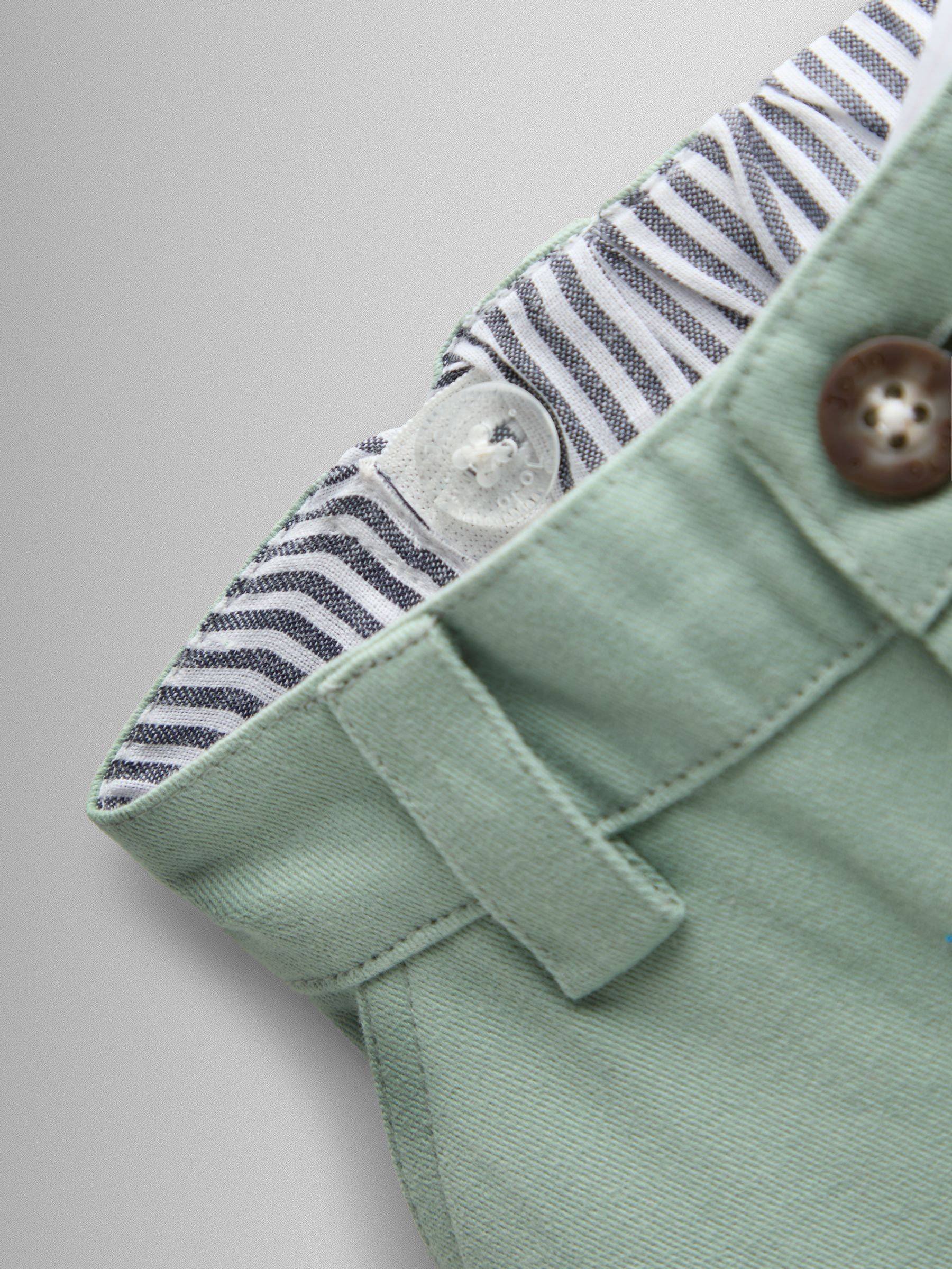 Green Twill Chino Shorts - Image 4 of 4