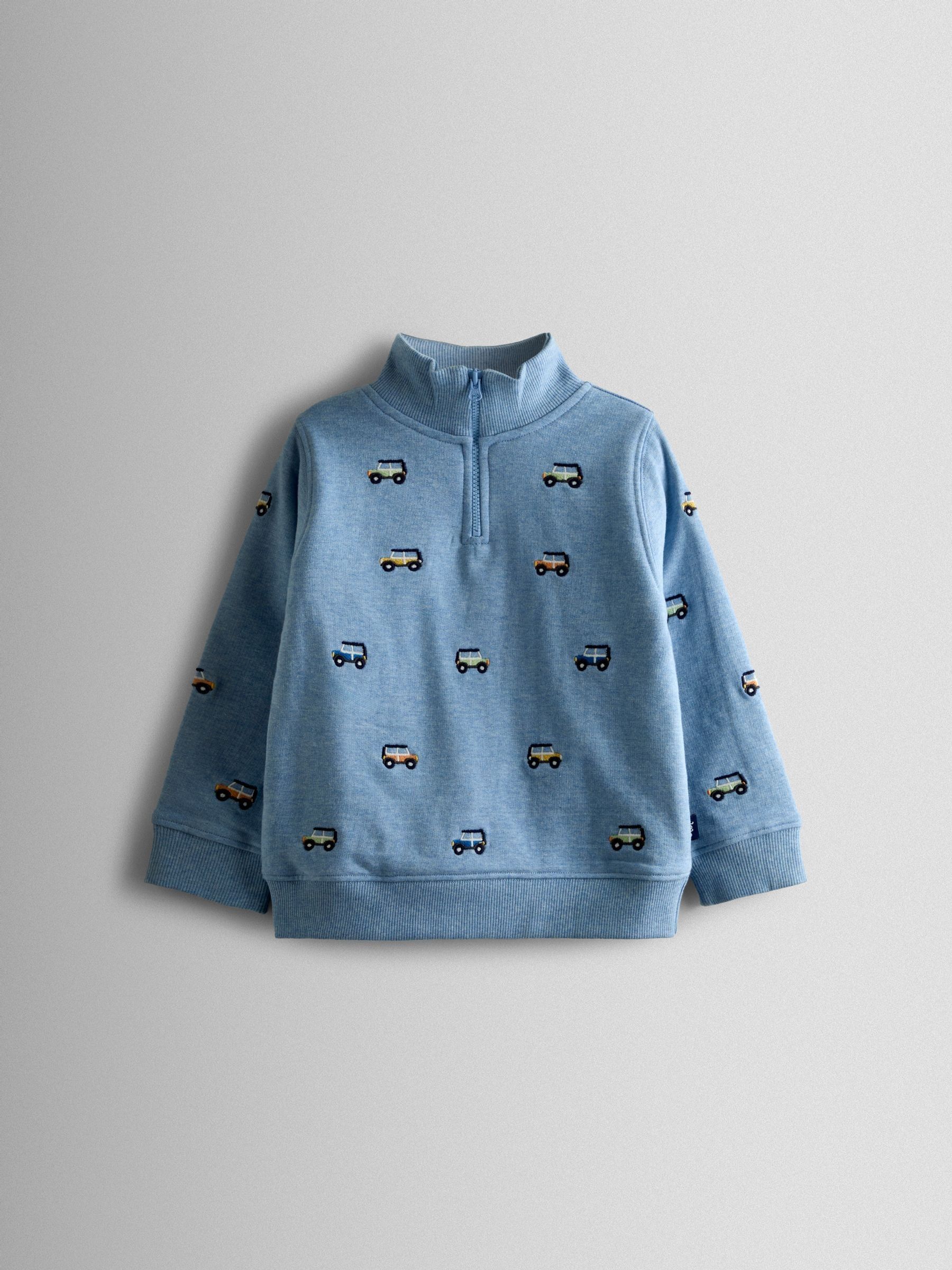 Blue Jeep Safari Scene Reversible Hoodie - Image 1 of 4