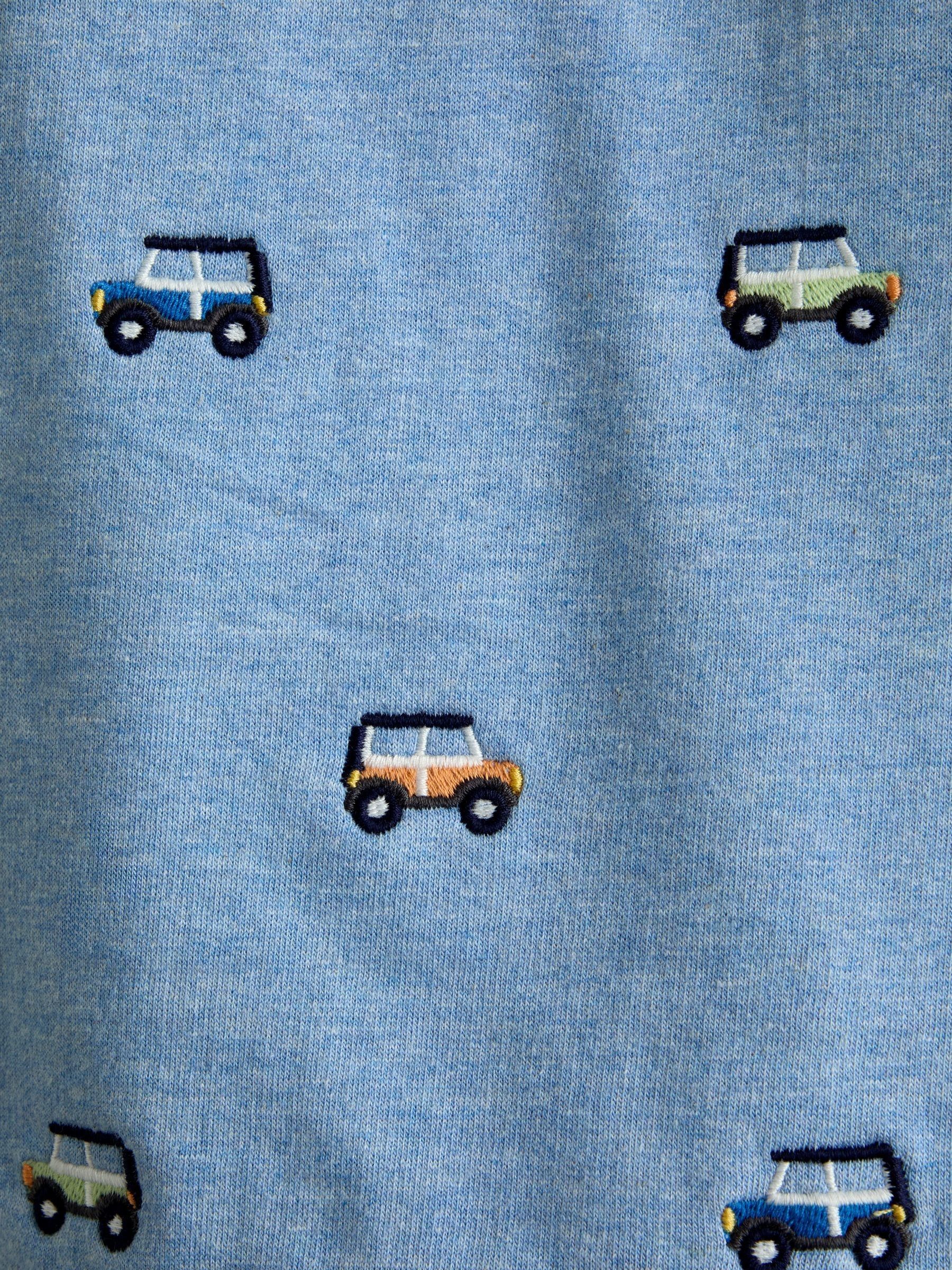 Blue Jeep Safari Scene Reversible Hoodie - Image 4 of 4