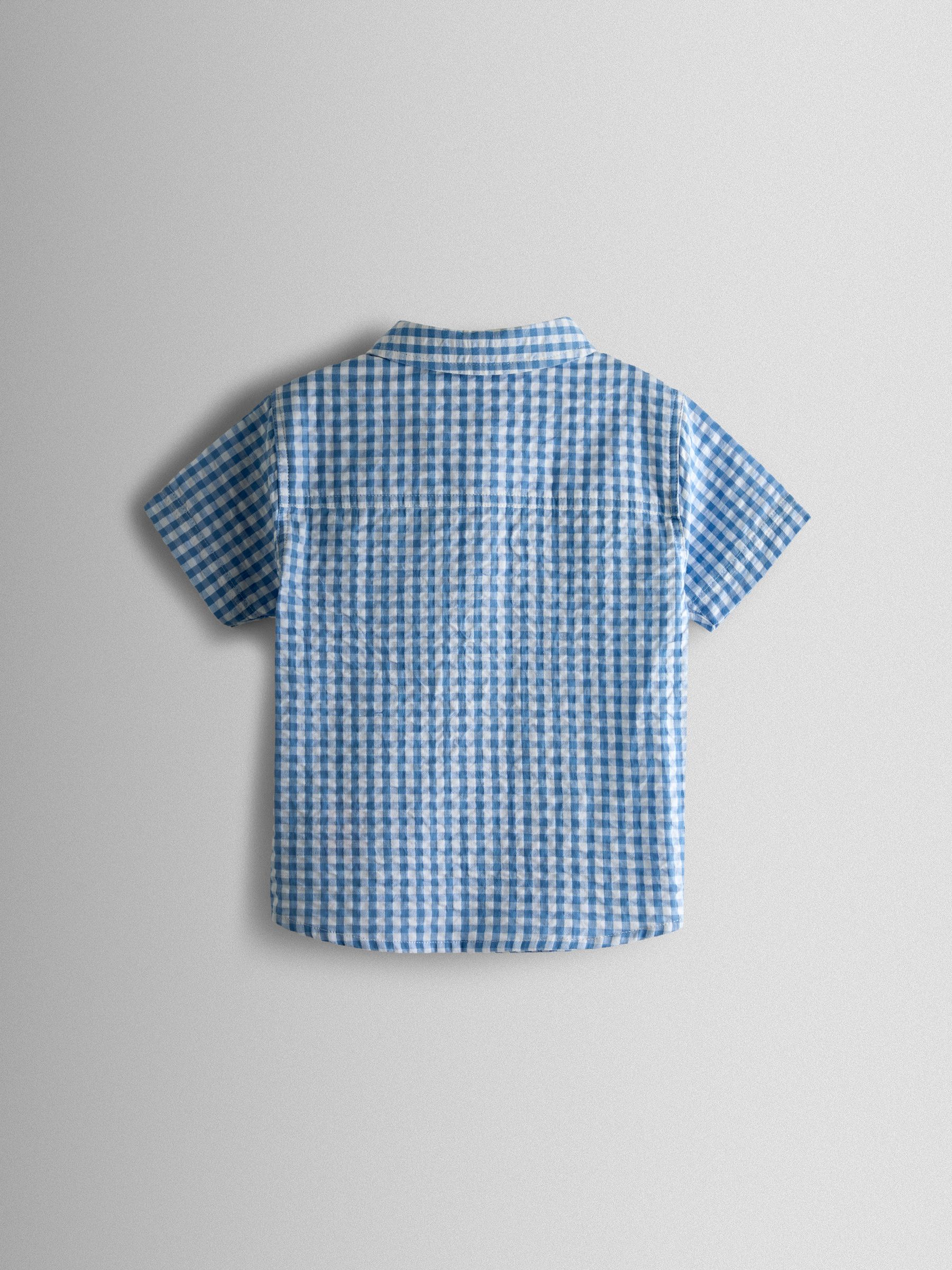 Light Blue Gingham Shirt - Image 3 of 4