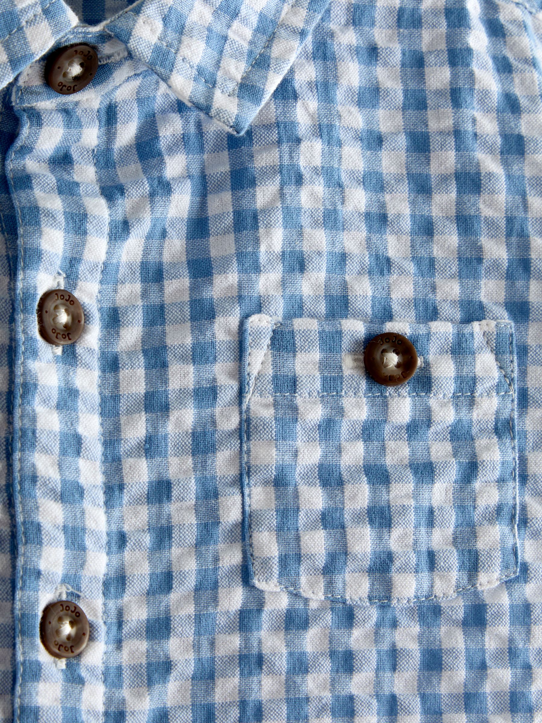 Light Blue Gingham Shirt - Image 4 of 4