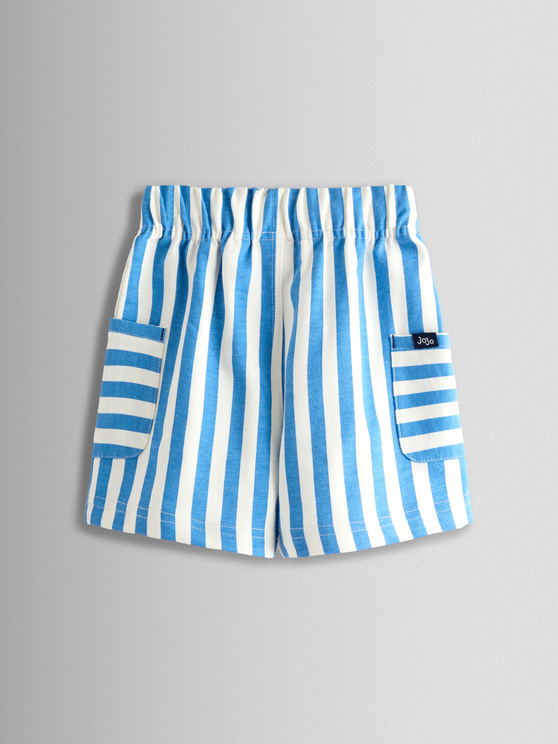 Blue 2-Pack Stripe & Plain Shorts - Image 4 of 7