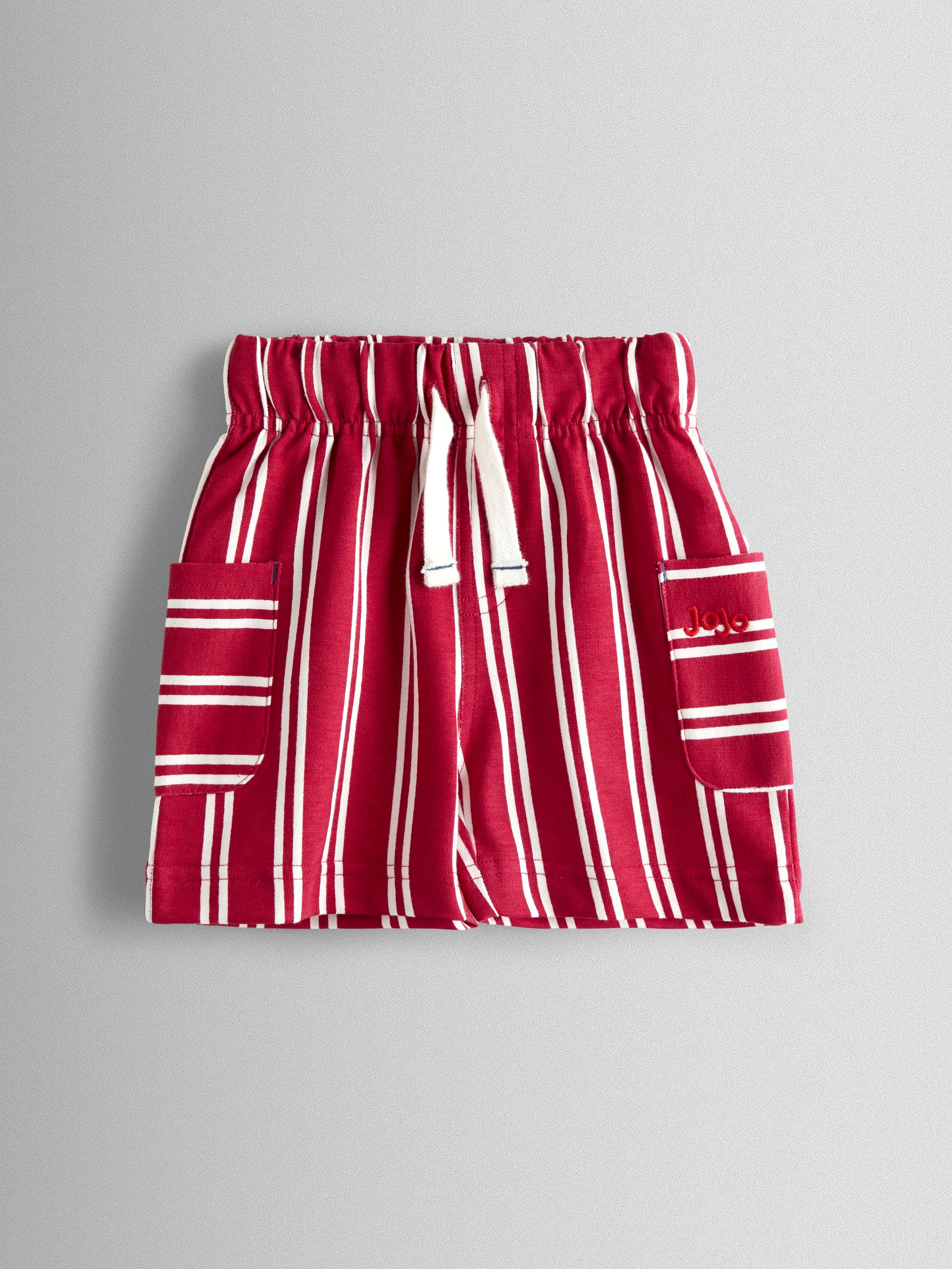 Red 2-Pack Stripe & Plain Shorts - Image 2 of 6