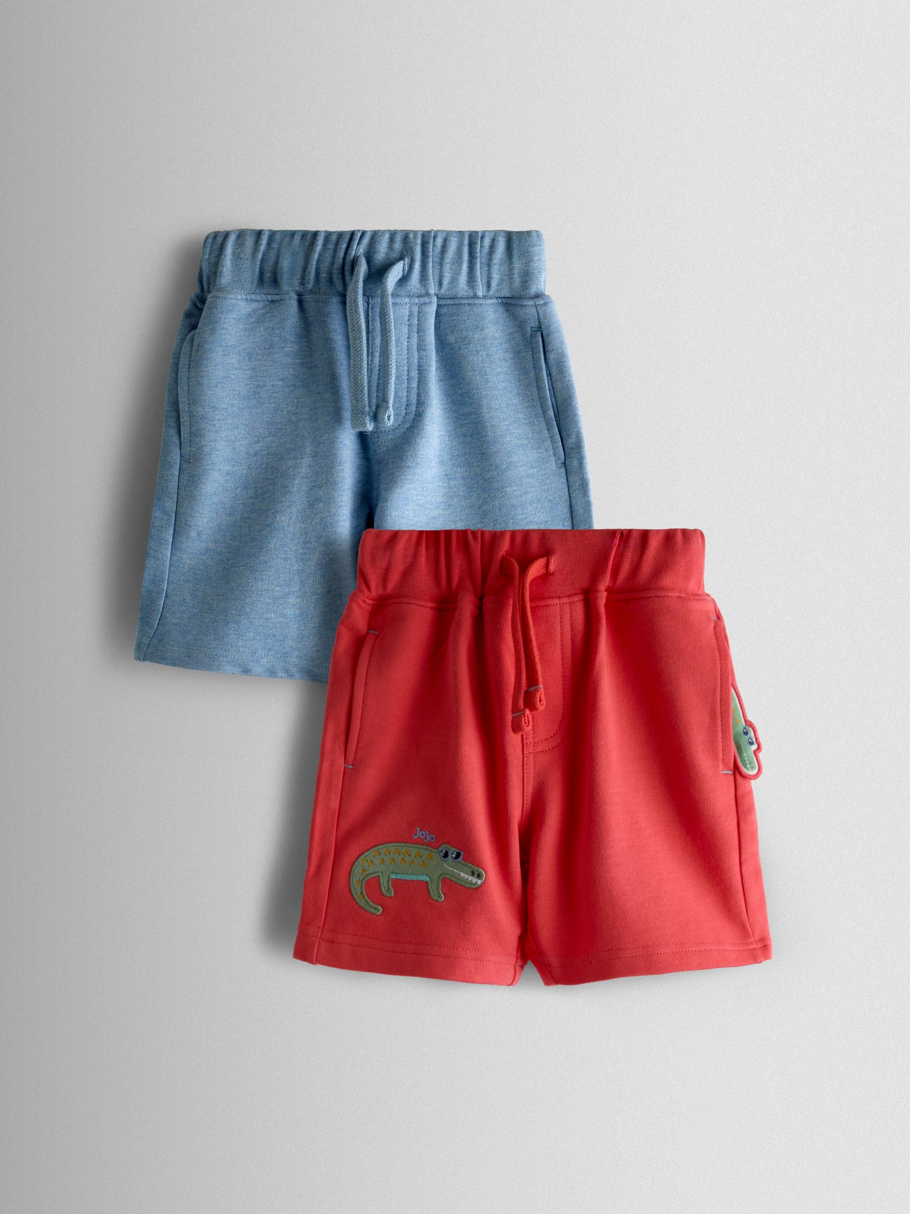 Coral Crocodile 2-Pack Appliqué & Plain Shorts - Image 1 of 8
