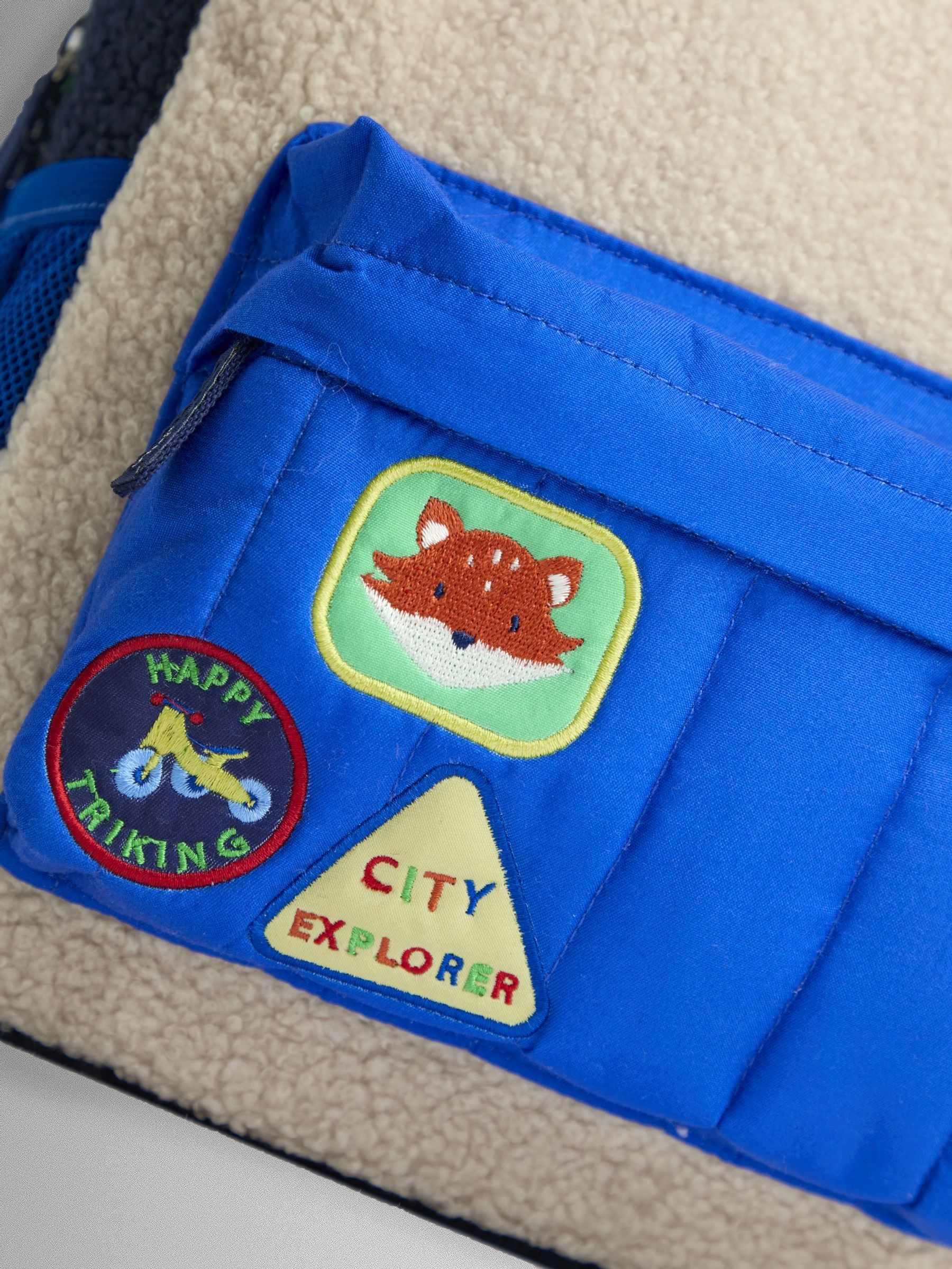 Personalised Borg Colour Block Medium Backpack - Image 4 of 7