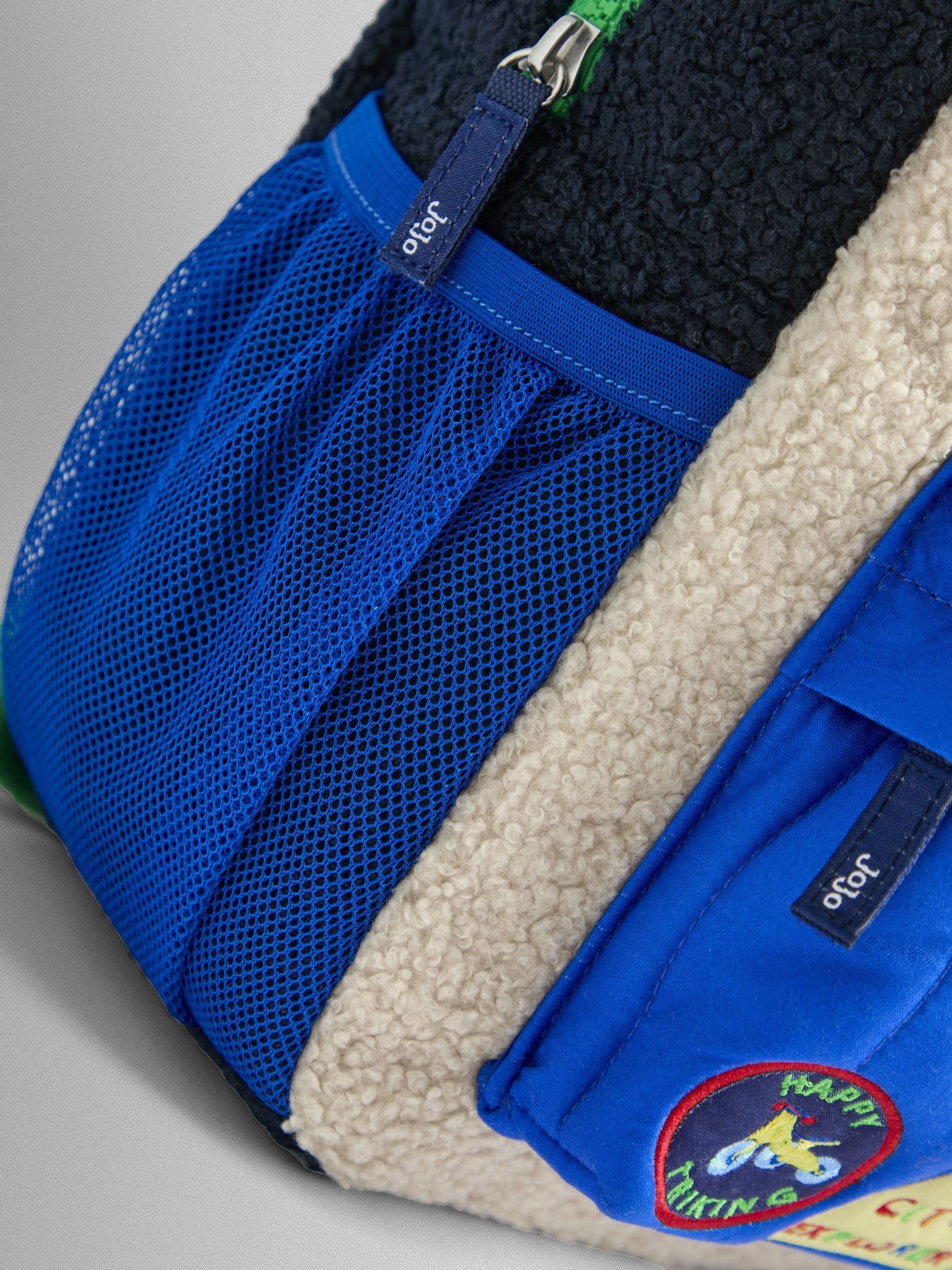 Personalised Borg Colour Block Medium Backpack - Image 6 of 7