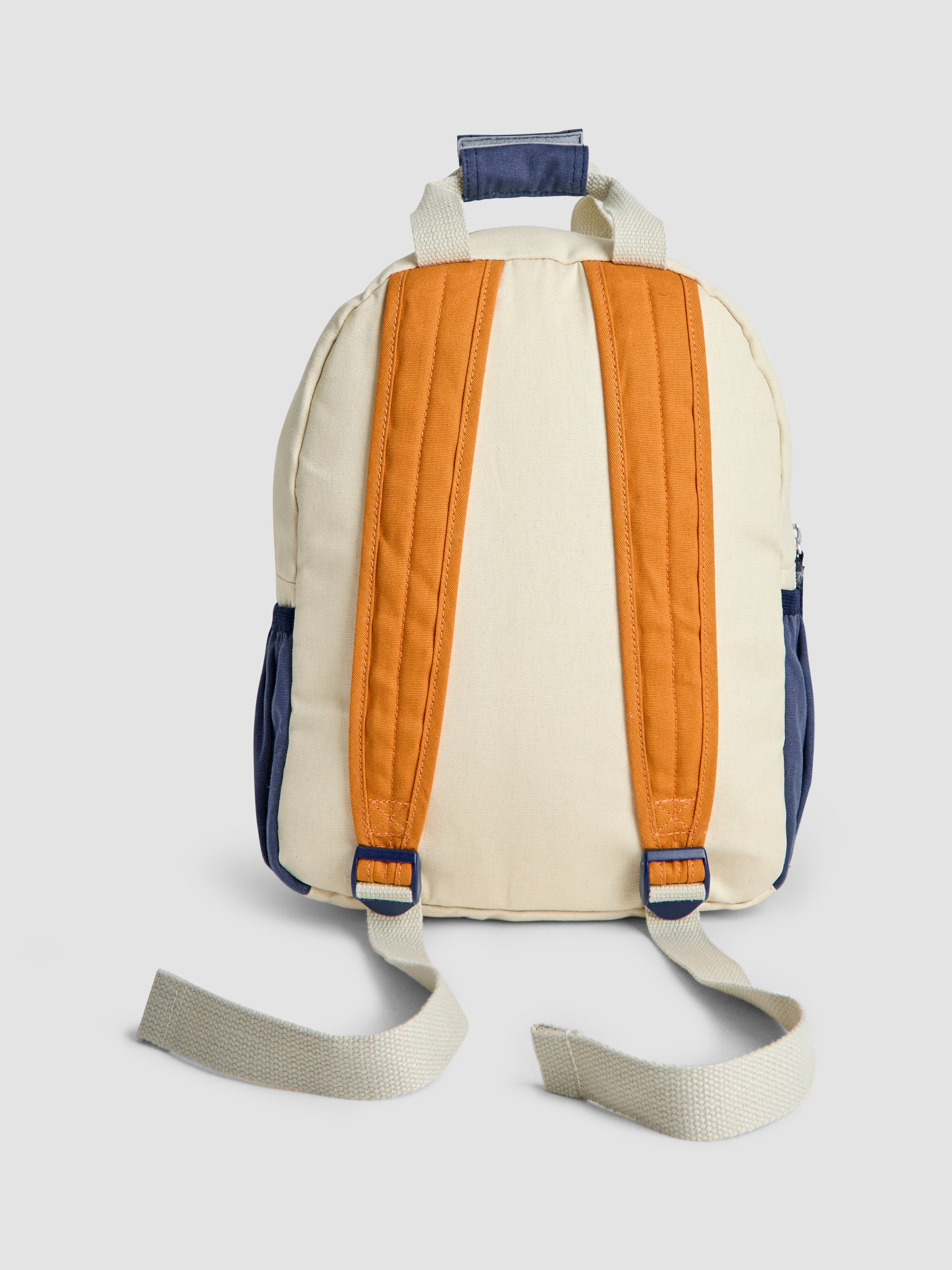 Khaki Personalised Dino Boucle Medium Backpack - Image 3 of 4