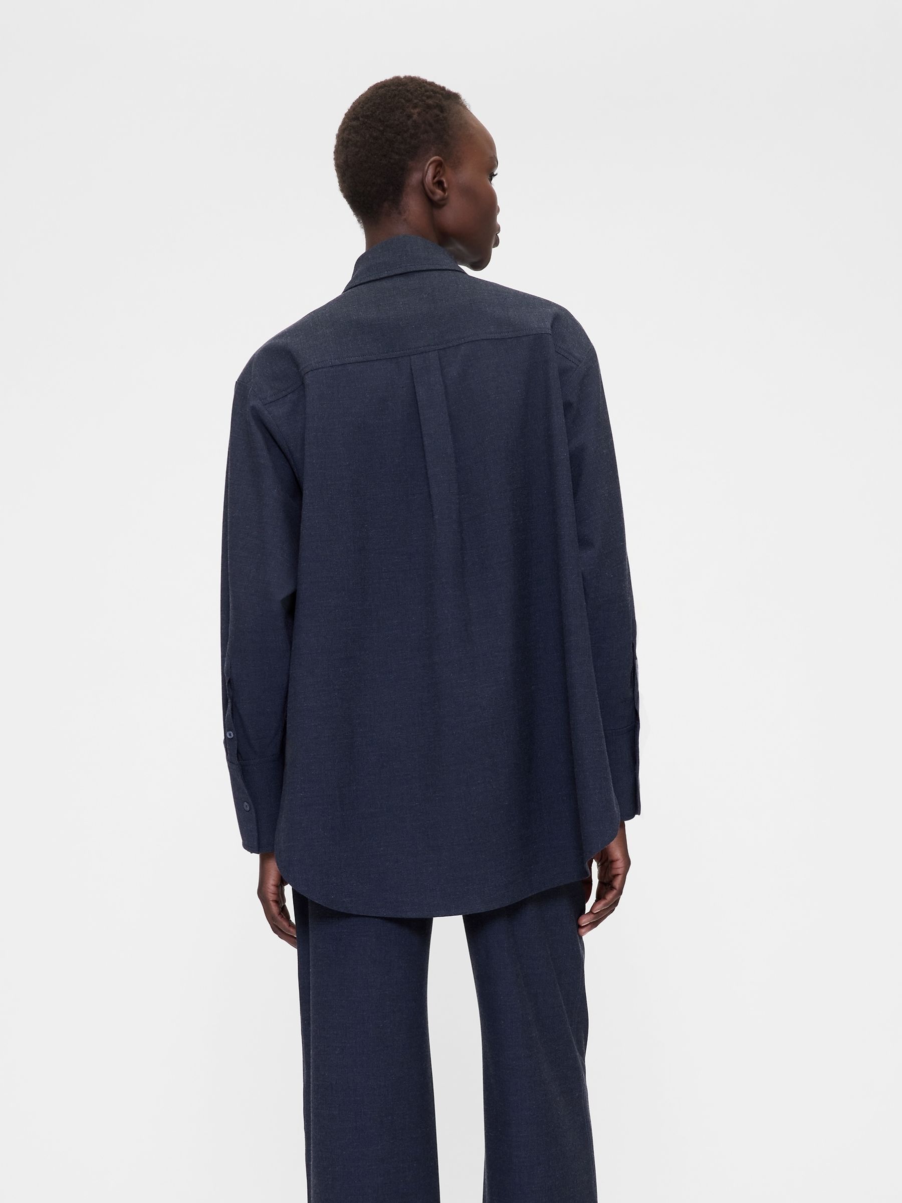 Navy Long sleeve Big Shirt - Image 2 of 4