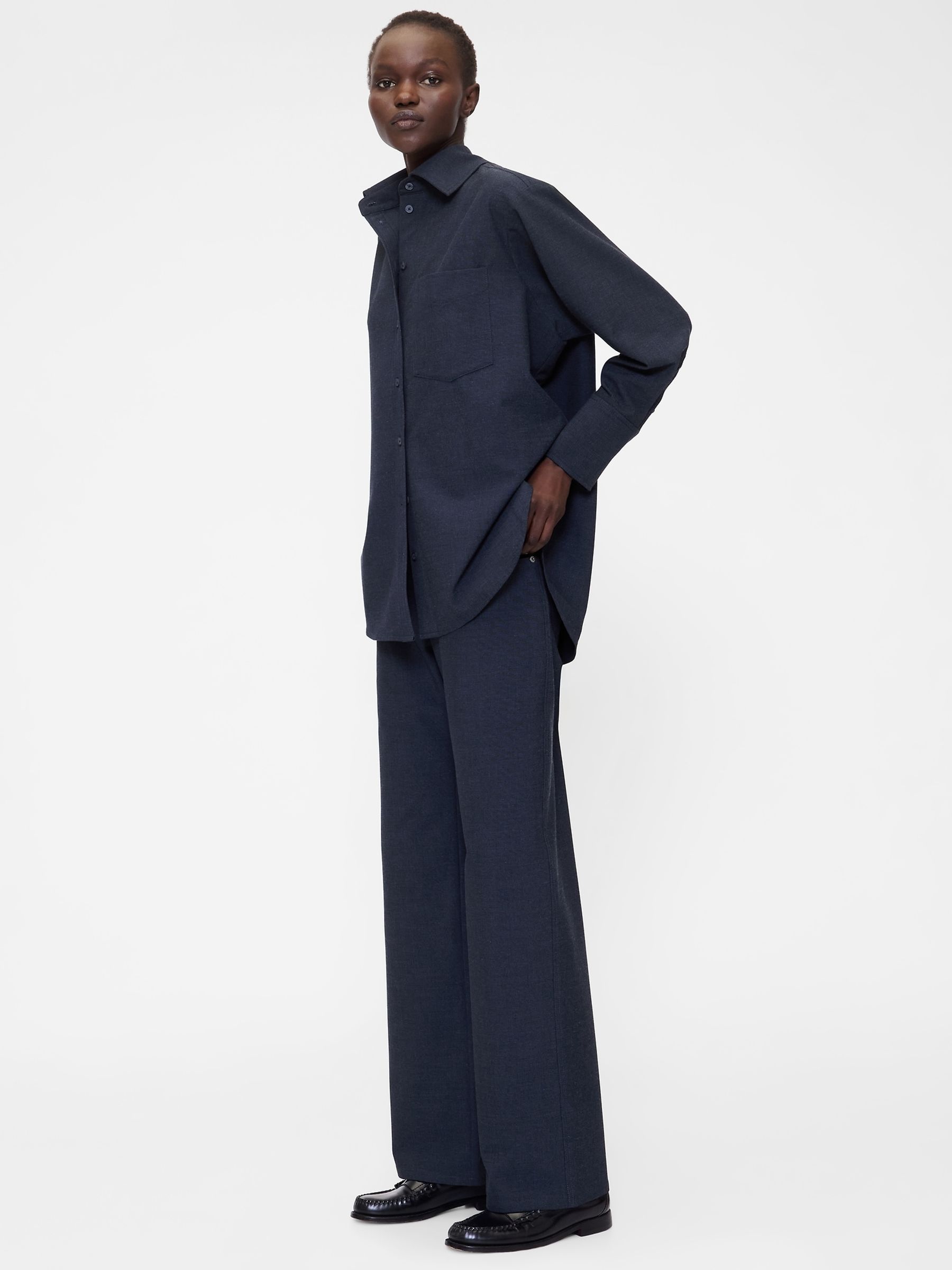 Navy Long sleeve Big Shirt - Image 3 of 4