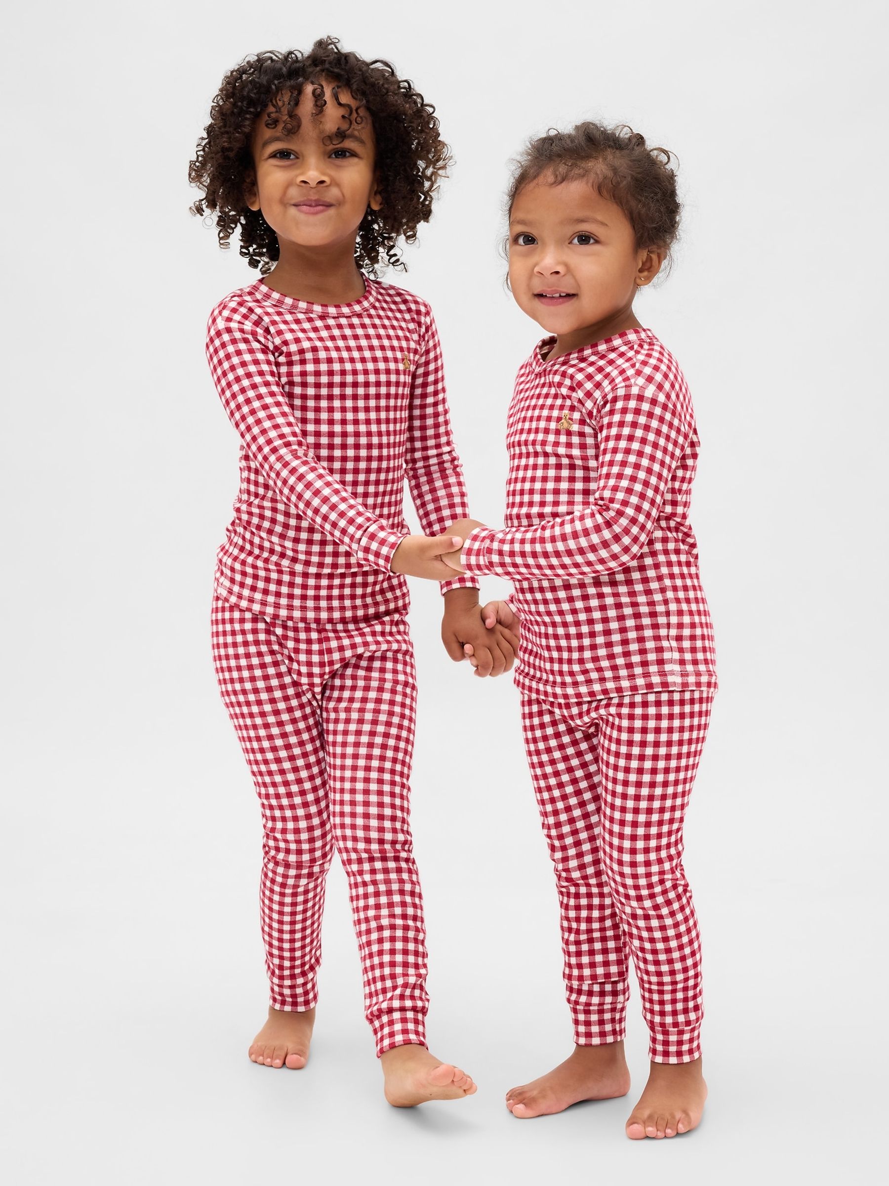 Red Brushed Cotton Pyjamas Set (6mths-5yrs) - Image 1 of 6 Red Brushed Cotton Pyjamas Set (6mths-5yrs) - Image 1 of 6