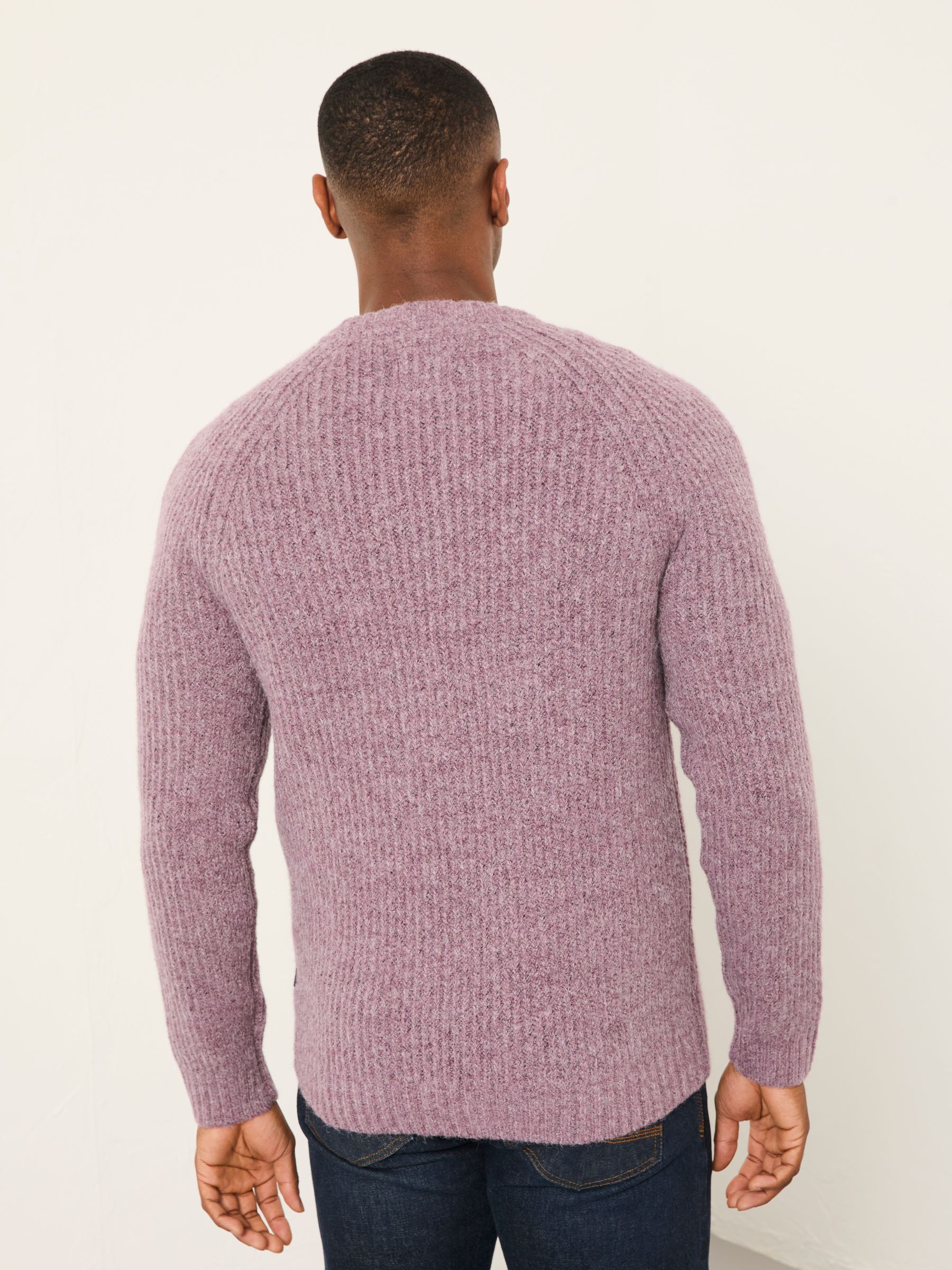 Sefton Purple Knitted Crew Neck Jumper | FatFace USA