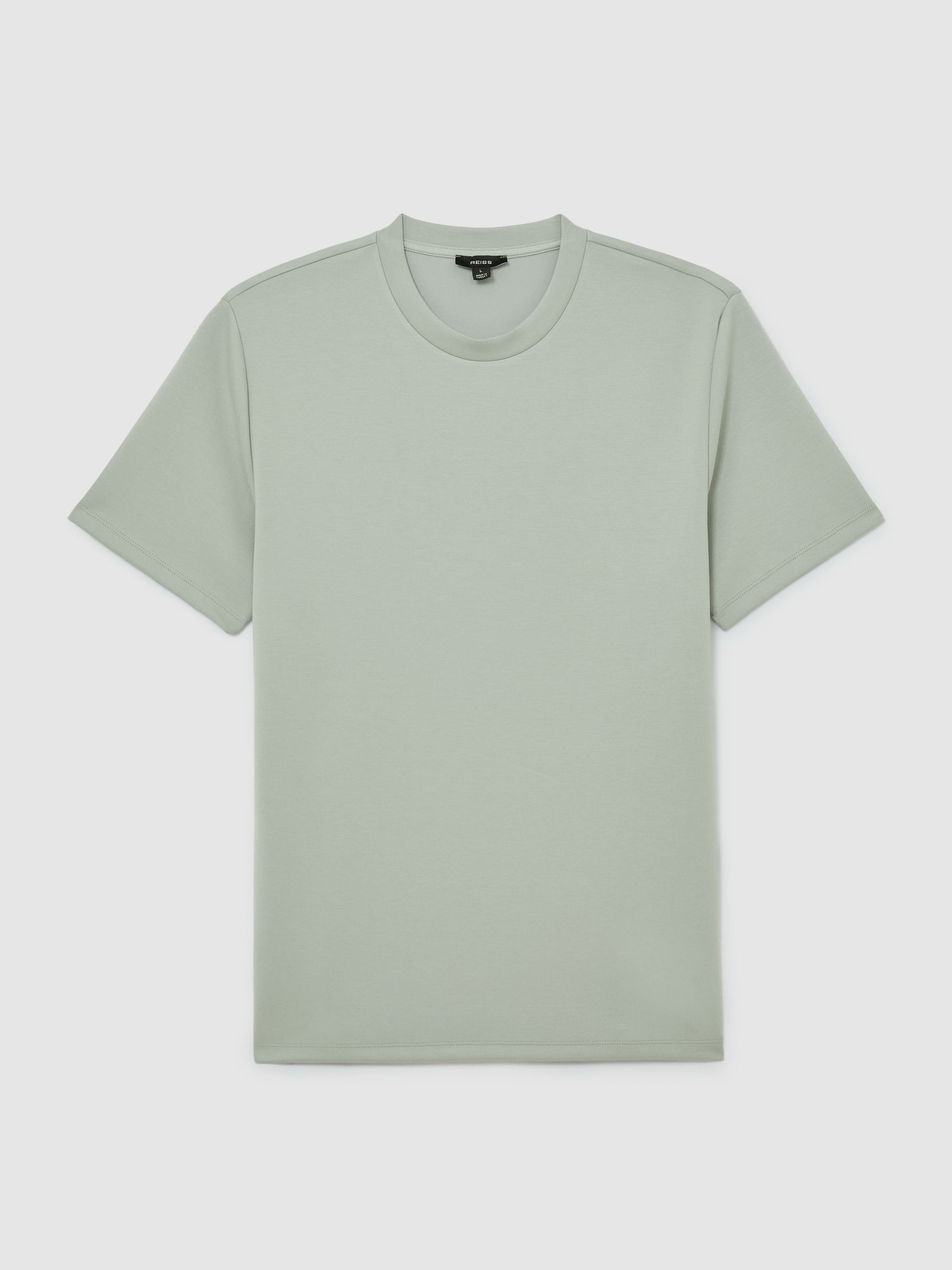 Premium-Interlock Modern-Fit T-Shirt in Mint Green - Image 2 of 6 Premium-Interlock Modern-Fit T-Shirt in Mint Green - Image 2 of 6