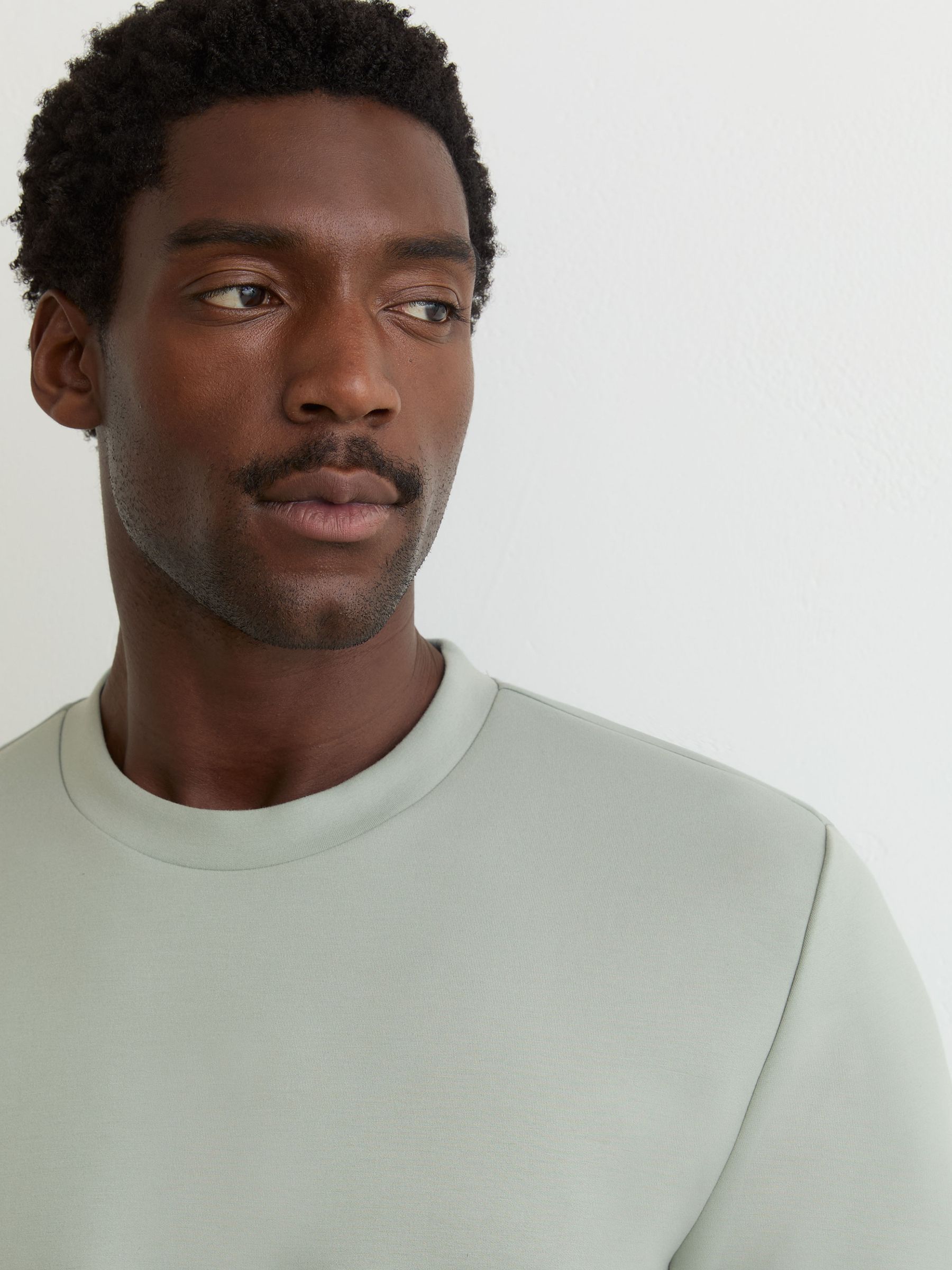 Premium-Interlock Modern-Fit T-Shirt in Mint Green - Image 4 of 6