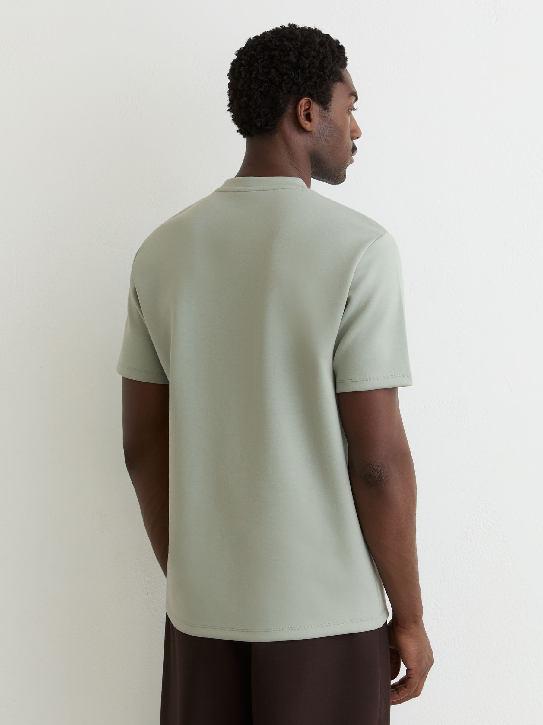 Premium-Interlock Modern-Fit T-Shirt in Mint Green - Image 5 of 6