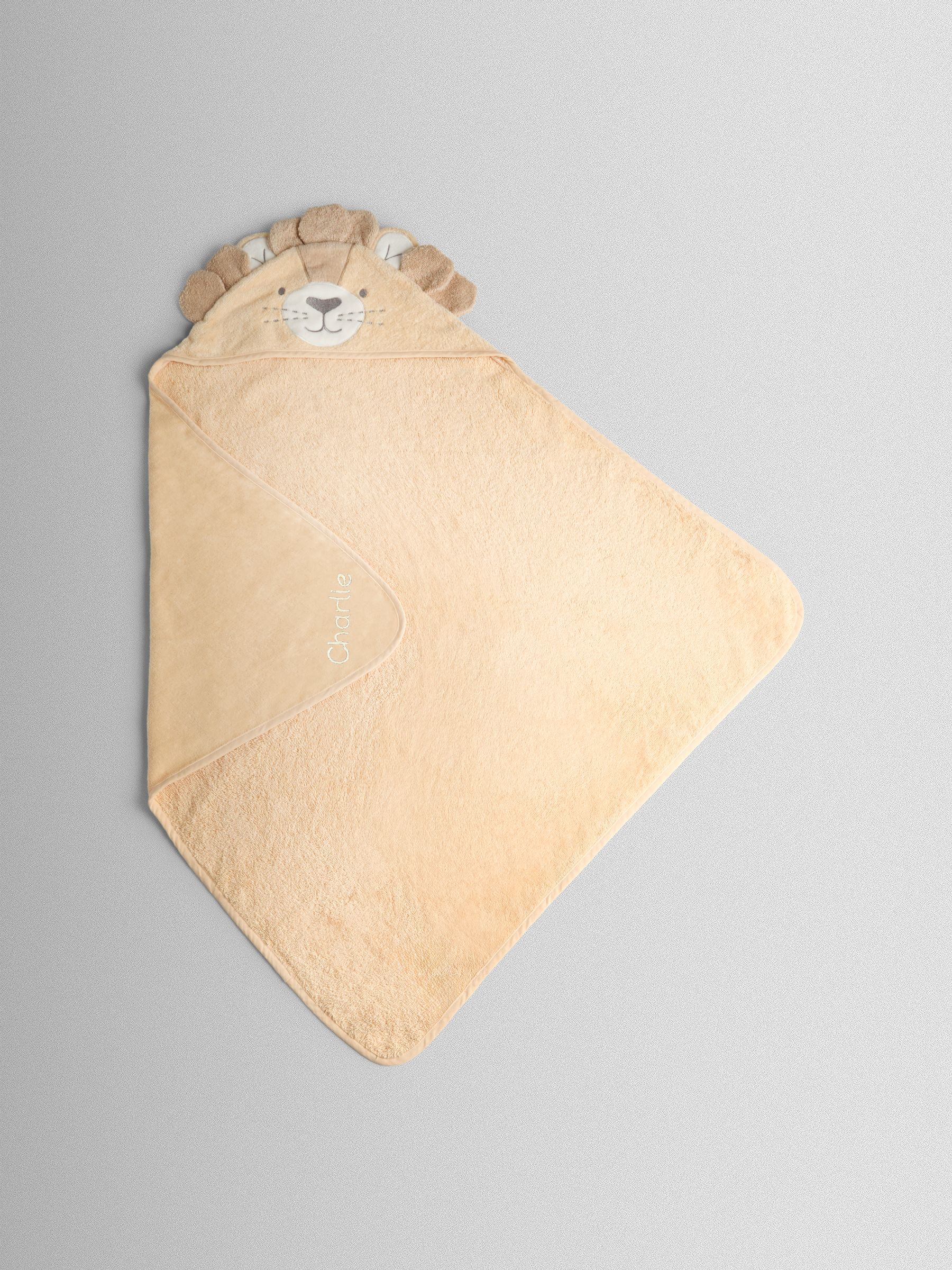 Neutral Lion Personalised Neutral Lion Hooded Towel - Image 1 of 2