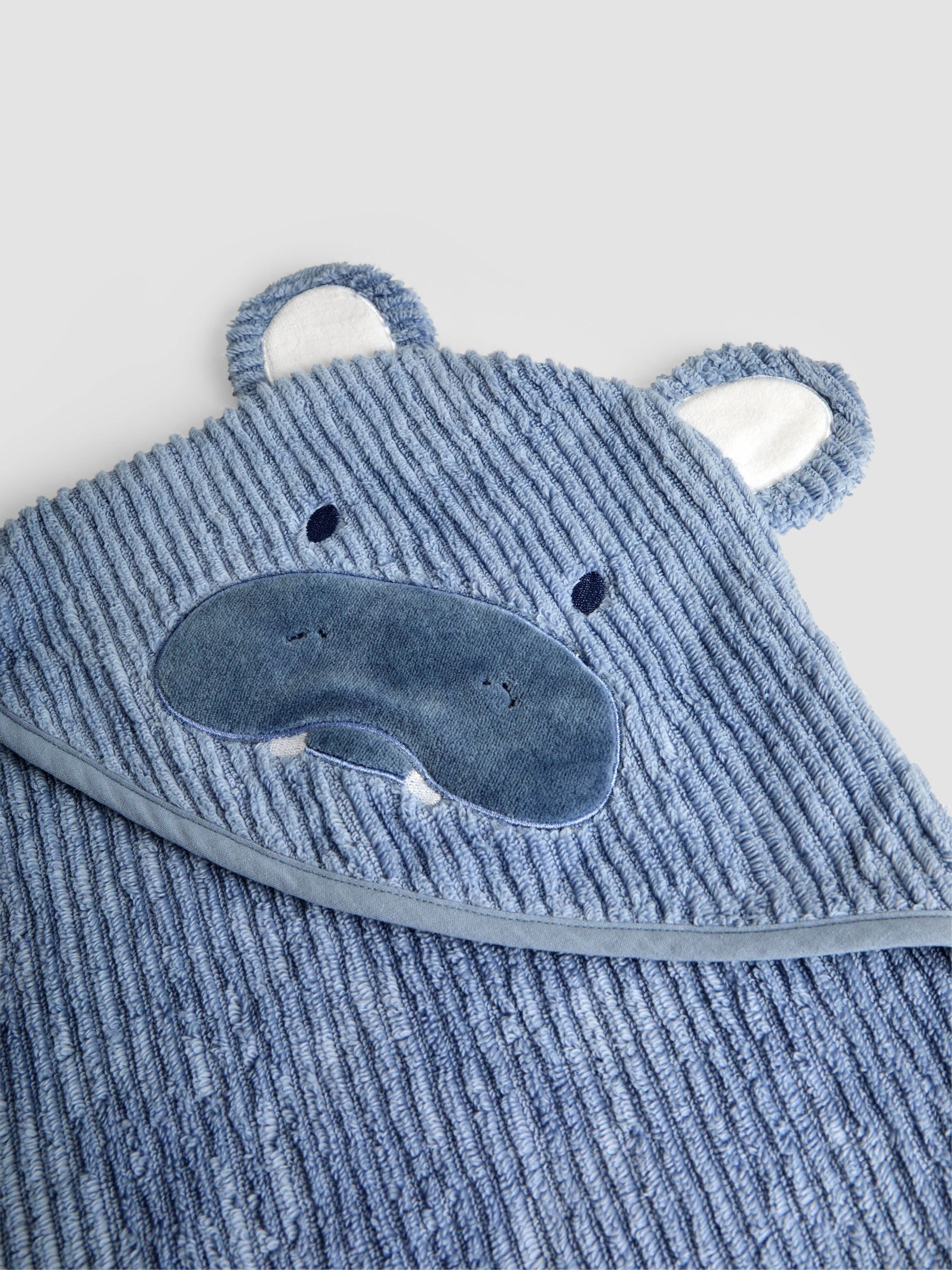 Blue Hippo Personalised Hippo Hooded Towel - Image 2 of 3 Blue Hippo Personalised Hippo Hooded Towel - Image 2 of 3