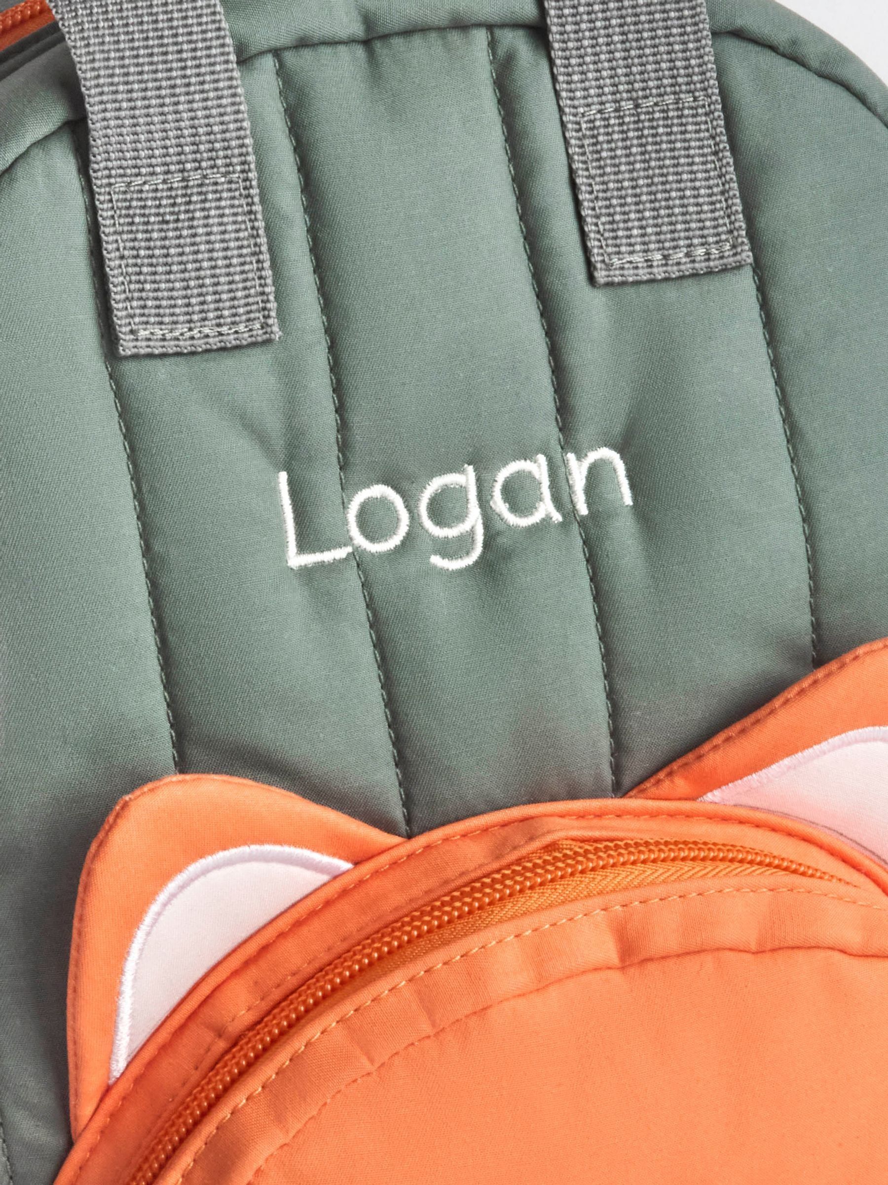 Khaki Fox Personalised Backpack - Image 3 of 3