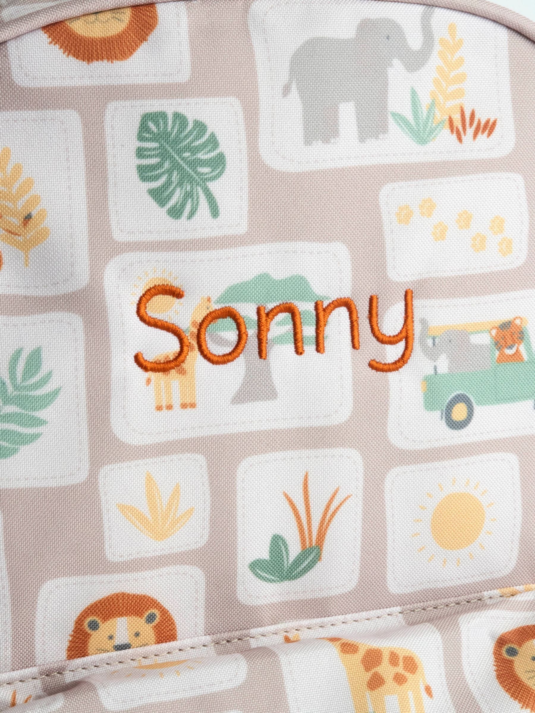 Natural Safari Personalised Medium Backpack - Image 3 of 3