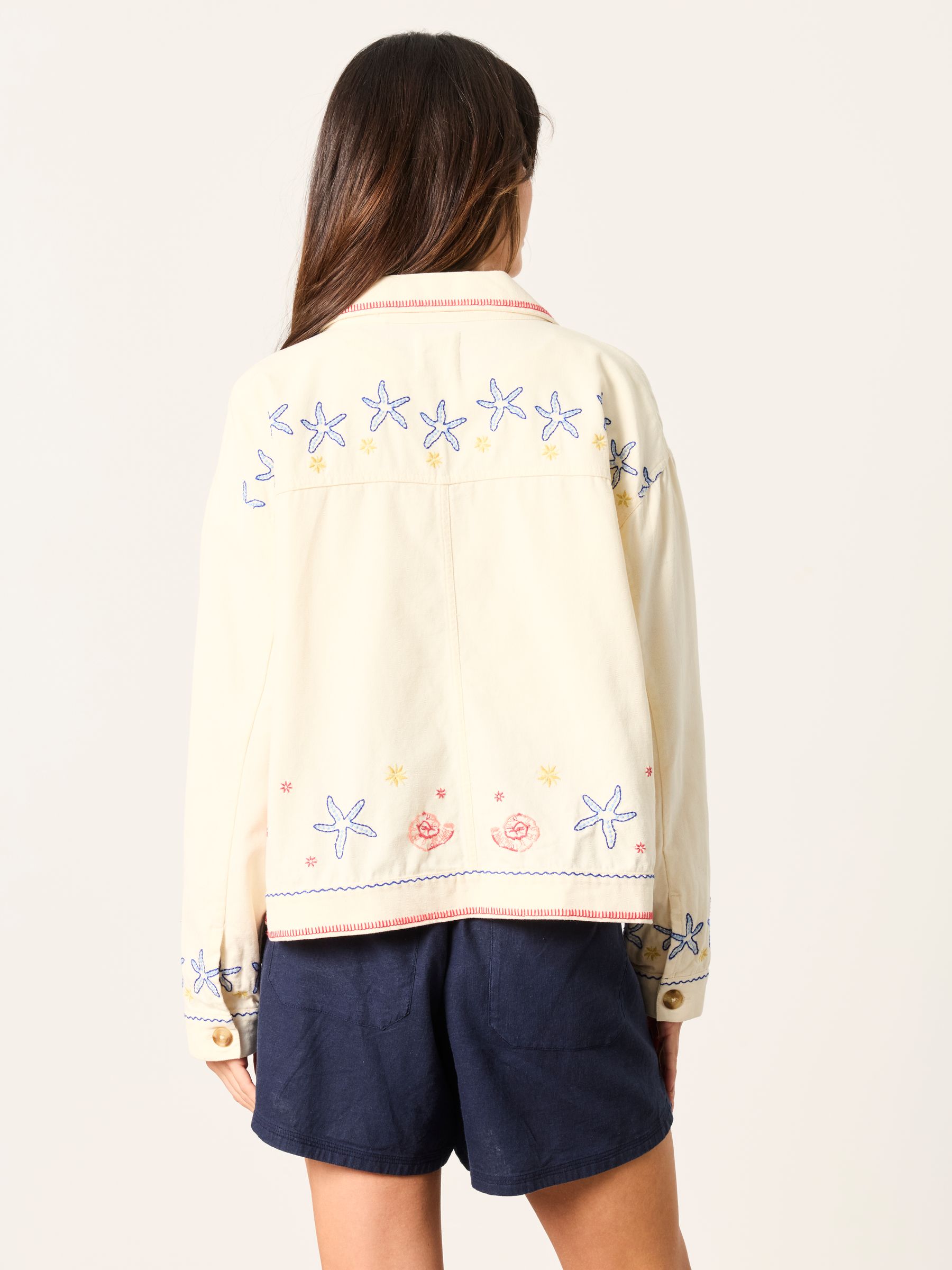 Shells Cream Embriodered Jacket - Image 2 of 6