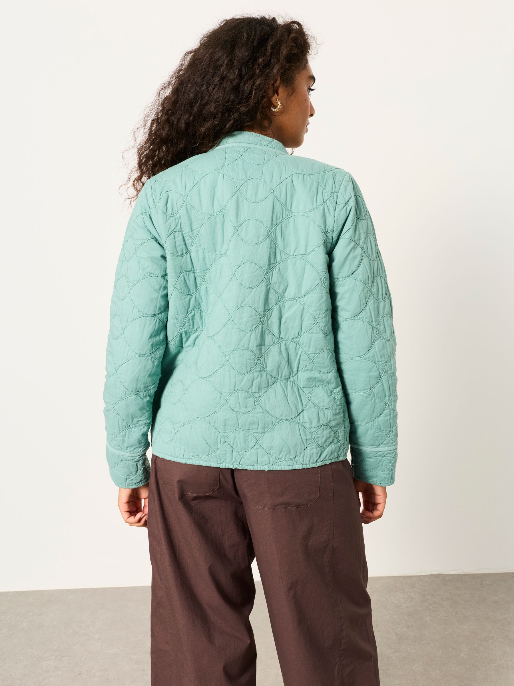 Green Quilted Jacket - Image 2 of 5