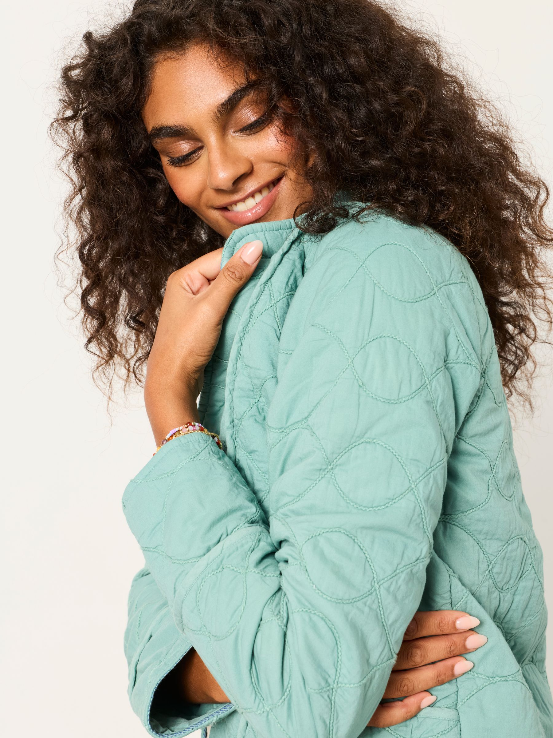 Green Quilted Jacket - Image 4 of 5