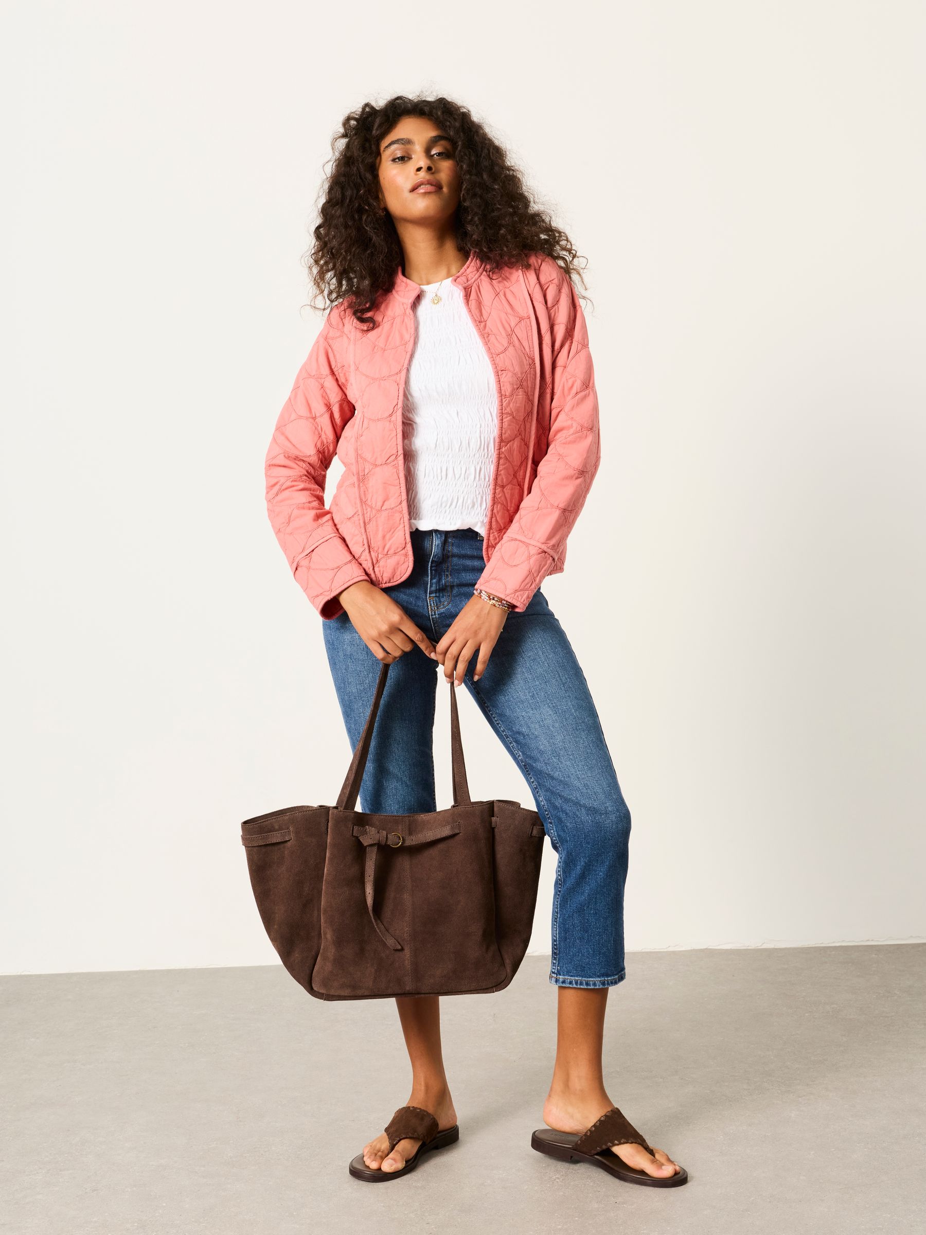 Pink Petite Quilted Jacket - Image 4 of 7