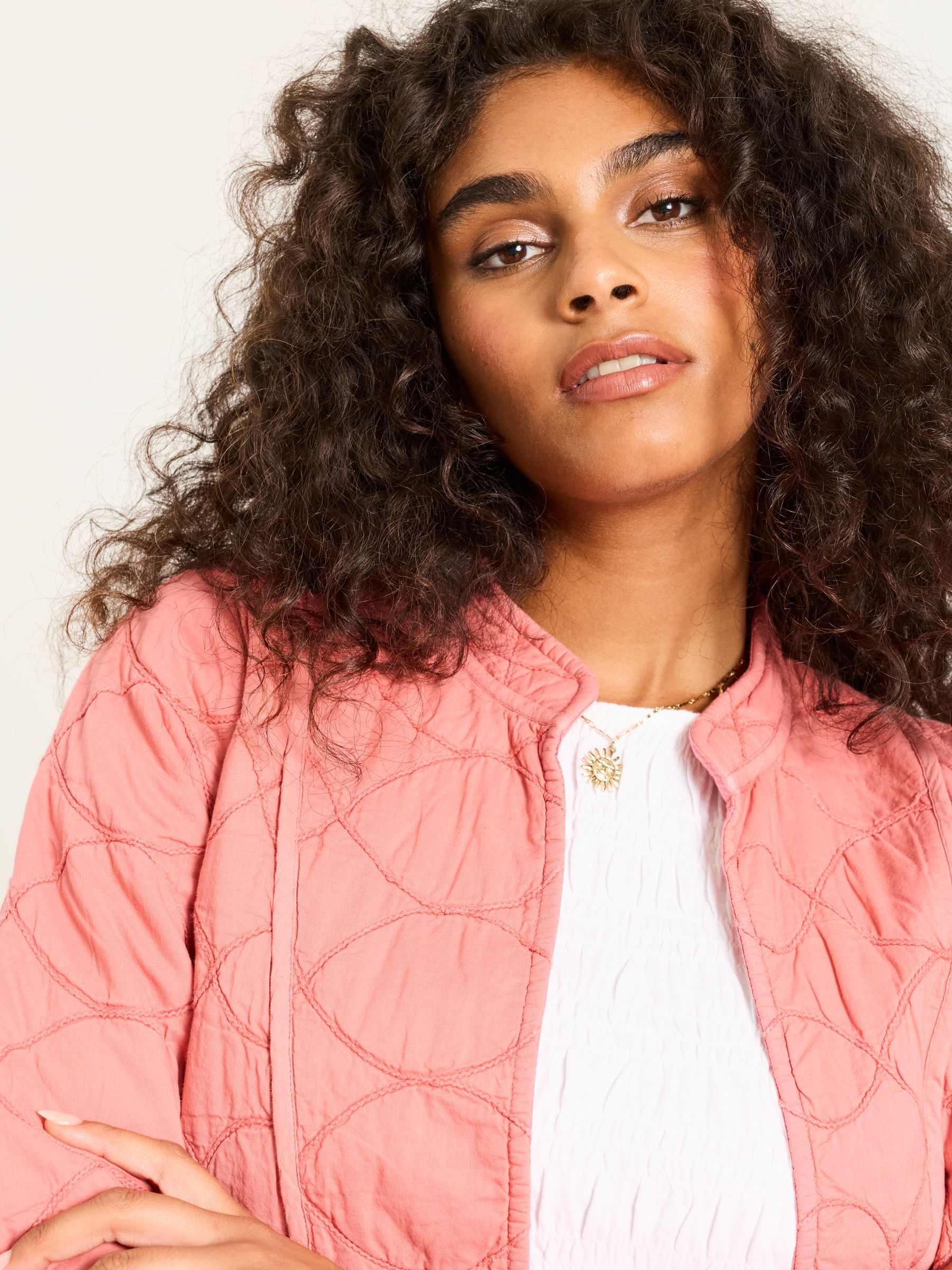 Pink Petite Quilted Jacket - Image 5 of 7