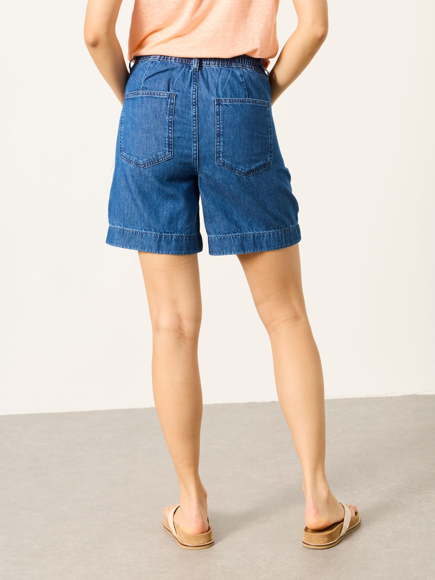 Amberly Mid wash Denim Shorts - Image 3 of 6