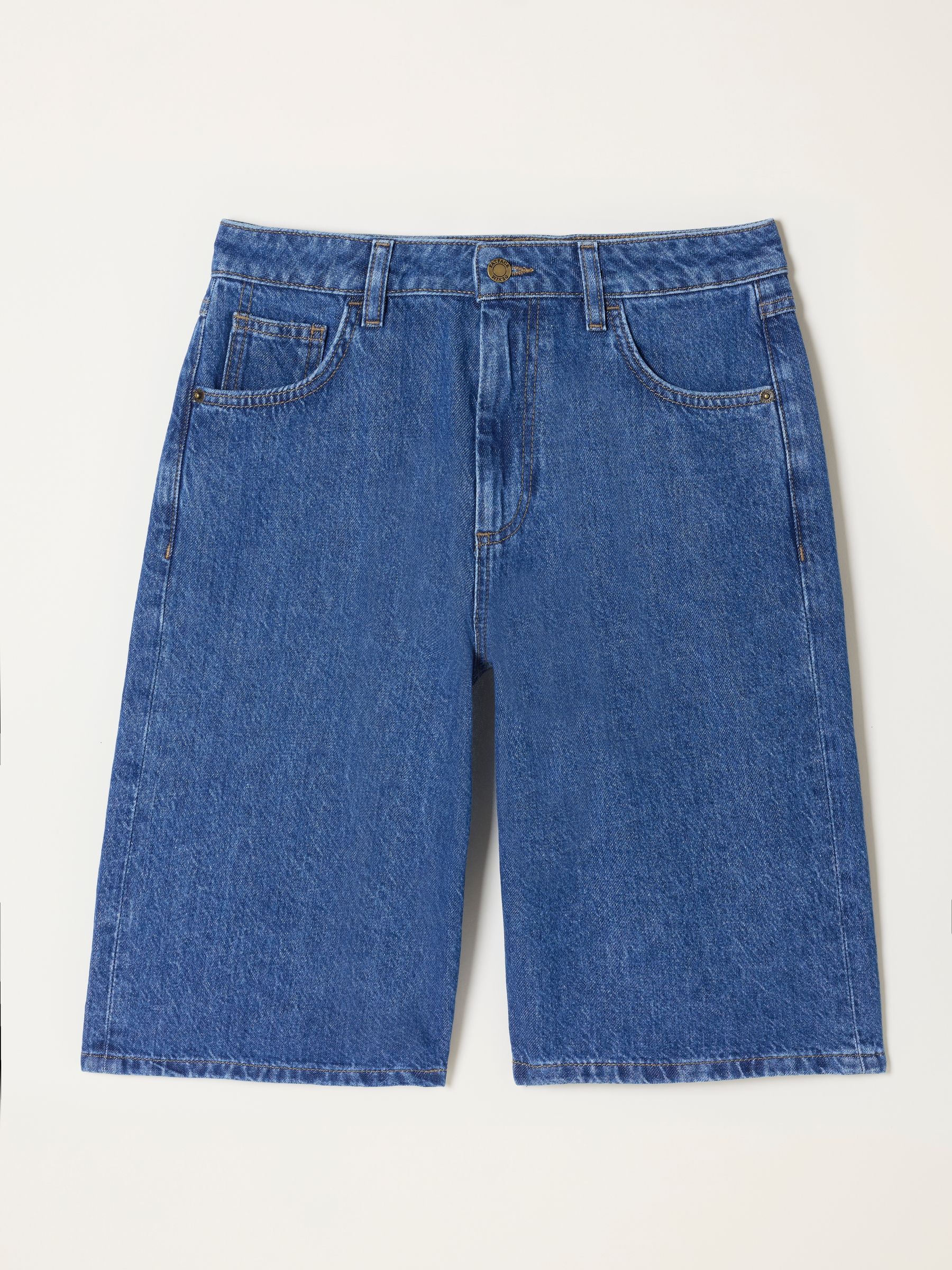 Jordan Rinse Wash Longline Denim Shorts - Image 6 of 6