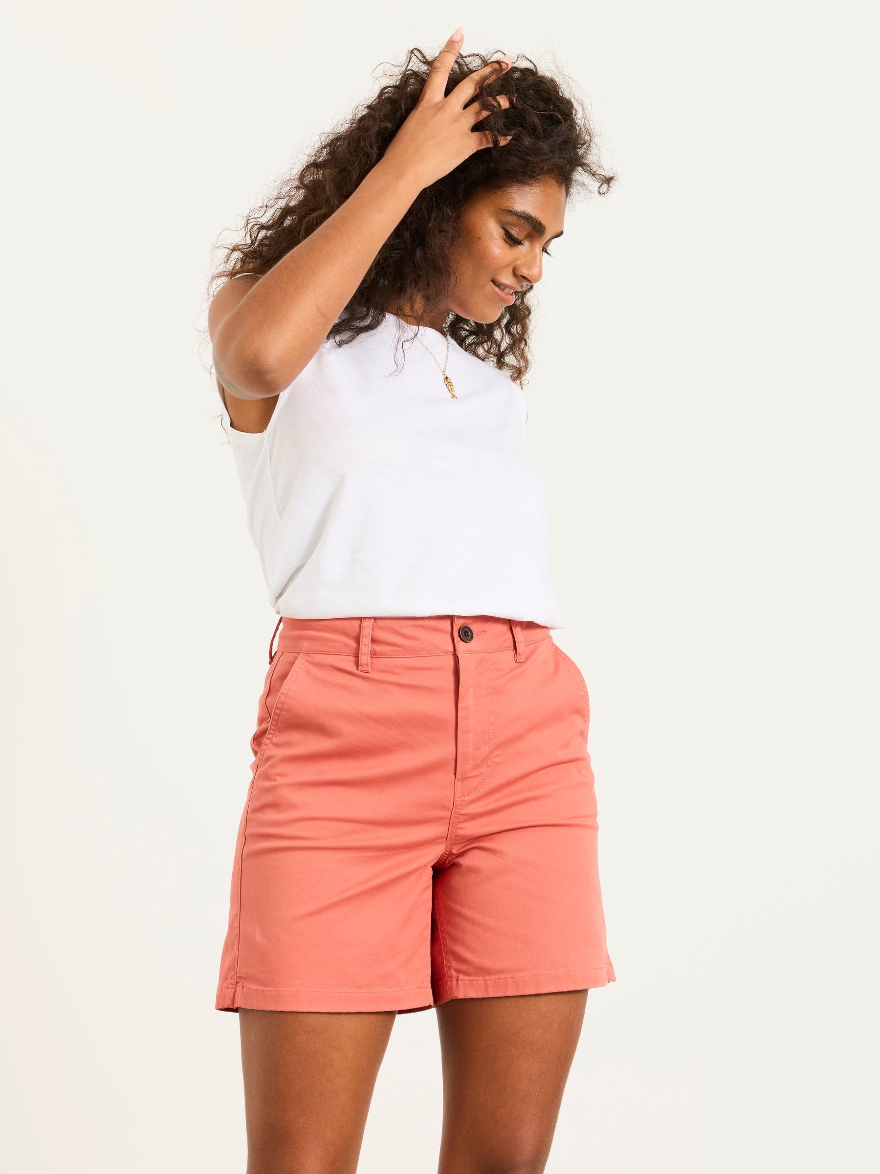 Elsham Rust Chino Shorts - Image 1 of 6