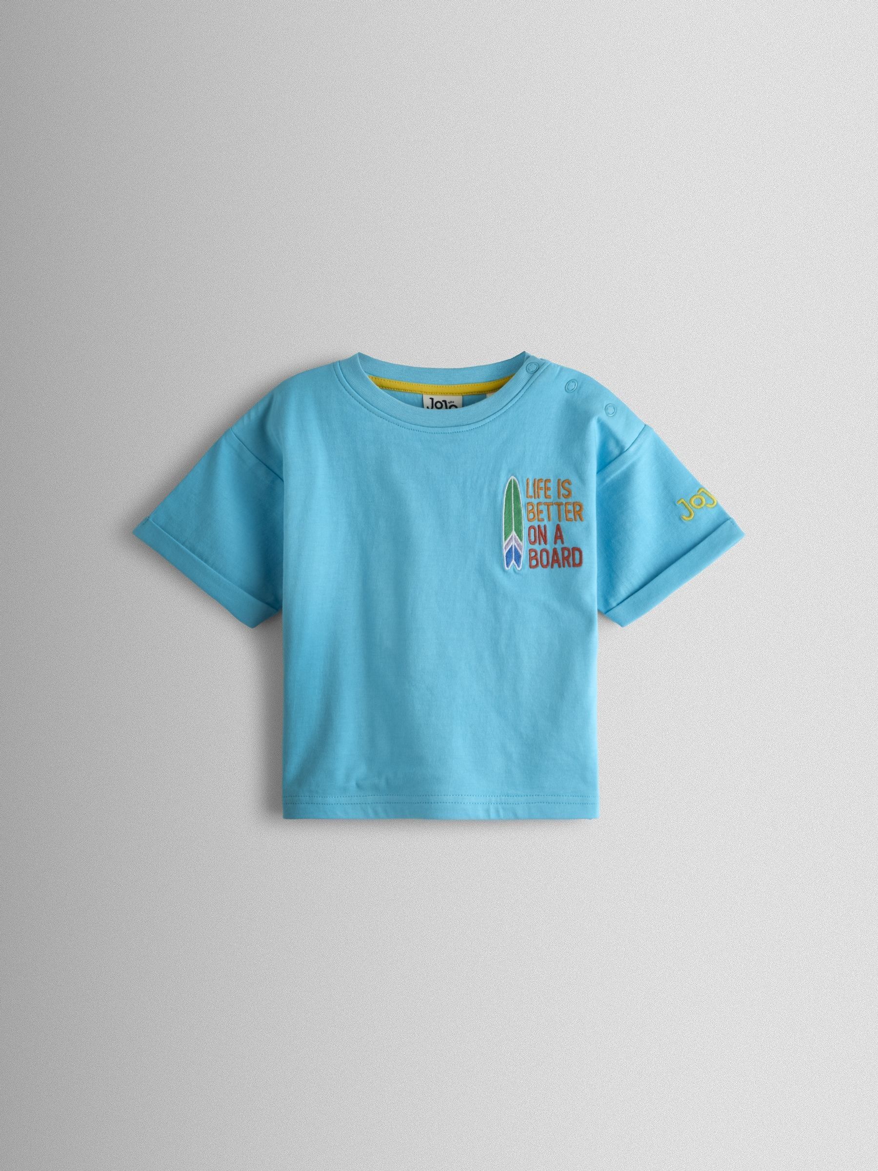 Blue Surf Graphic T-Shirt Aqua Blue - Image 1 of 3