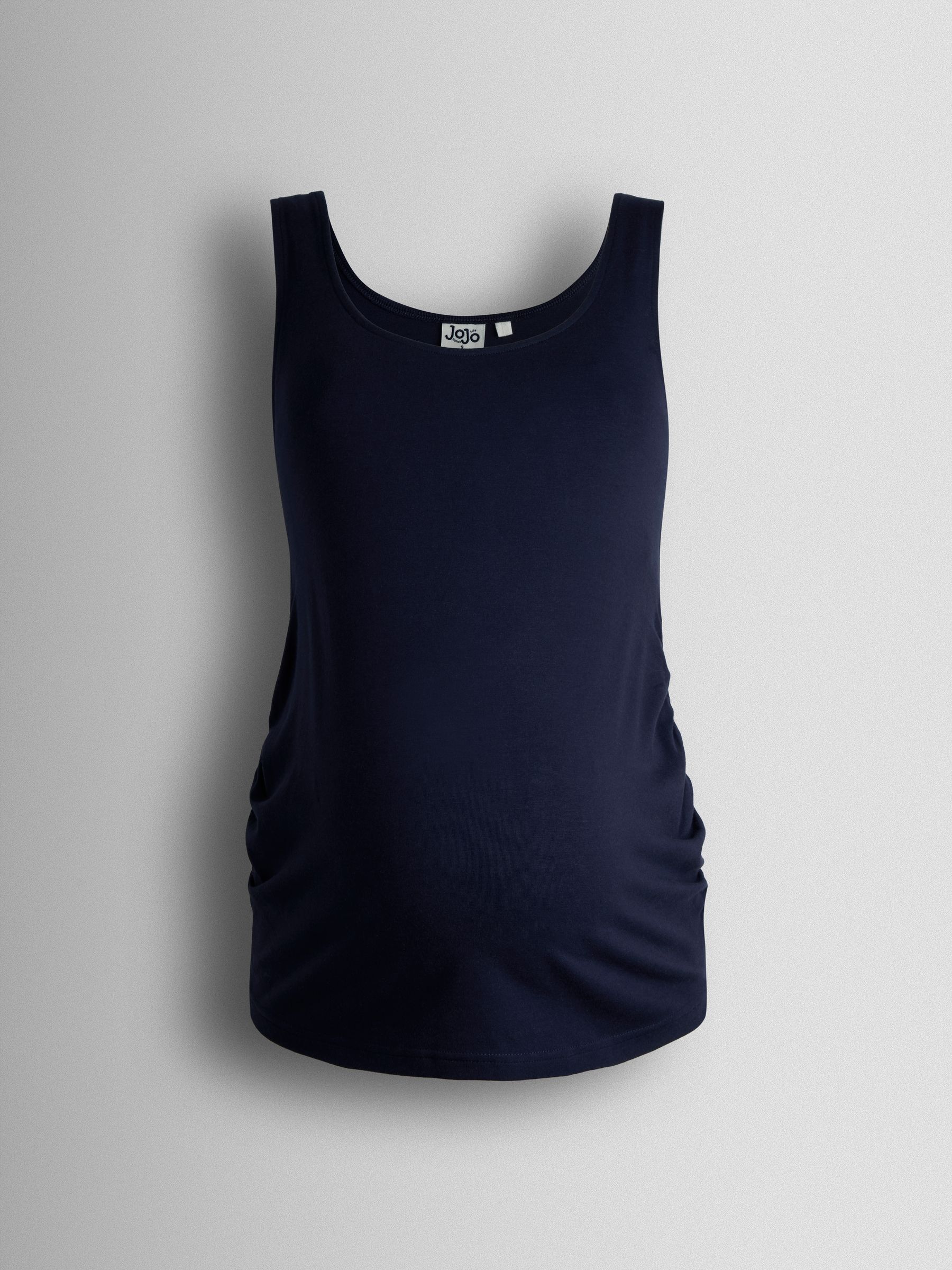 Navy Ecru Stripe 2-Pack Maternity Vest Tops - Image 9 of 10