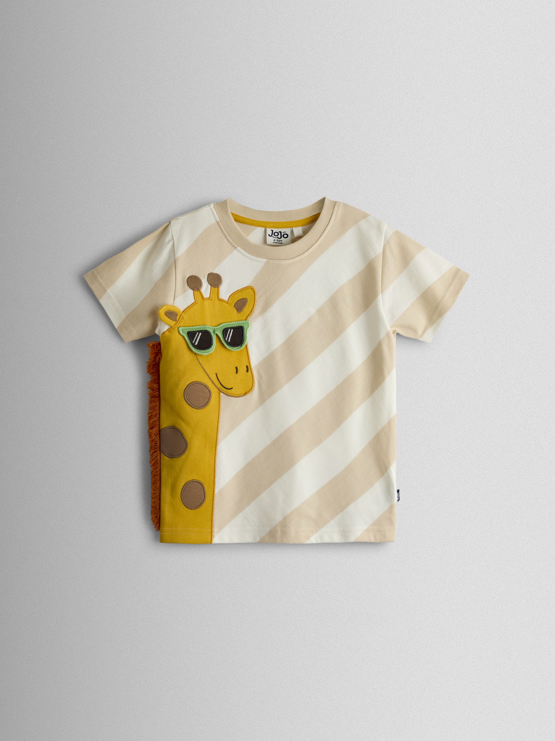 Natural Giraffe Appliqué T-Shirt - Image 1 of 3