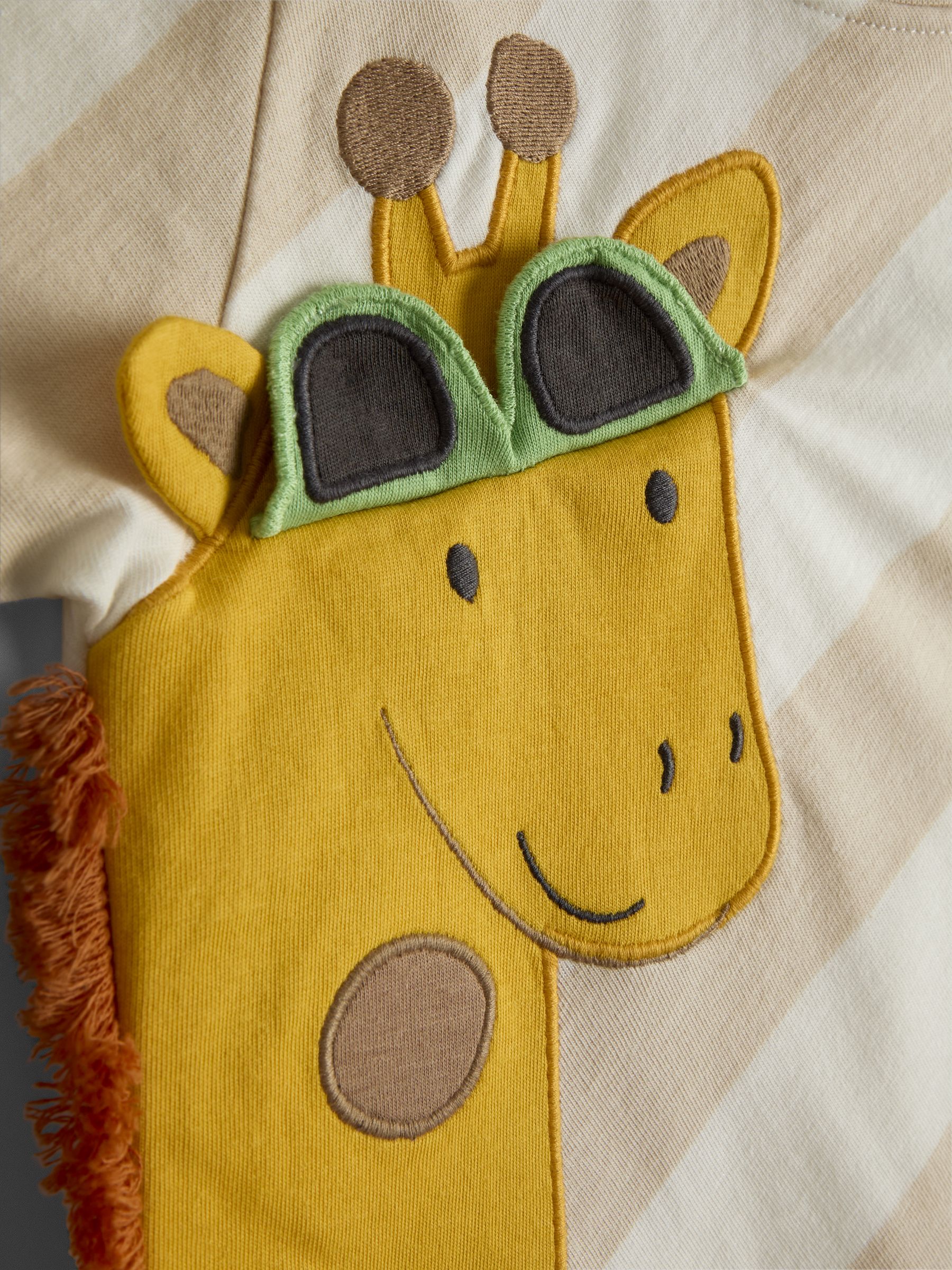 Natural Giraffe Appliqué T-Shirt - Image 3 of 3