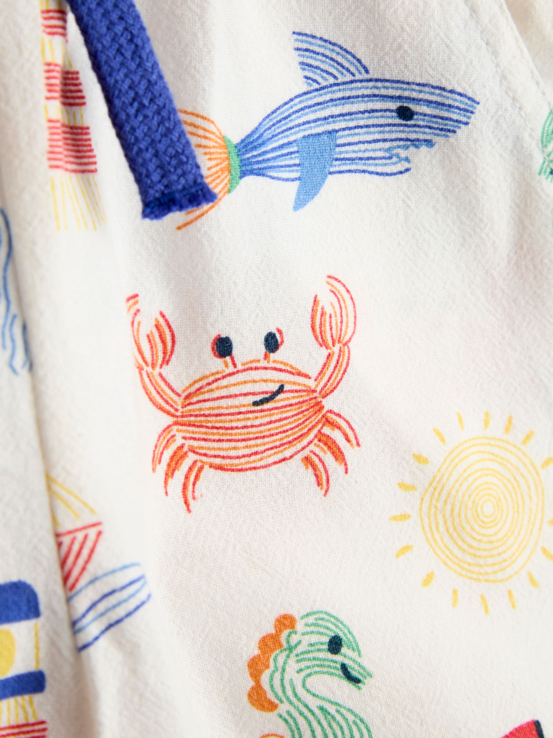 Cream Seaside 2-Piece Checkerboard Shirt & Shorts Set Mid Blue - Image 7 of 7 Cream Seaside 2-Piece Checkerboard Shirt & Shorts Set Mid Blue - Image 7 of 7