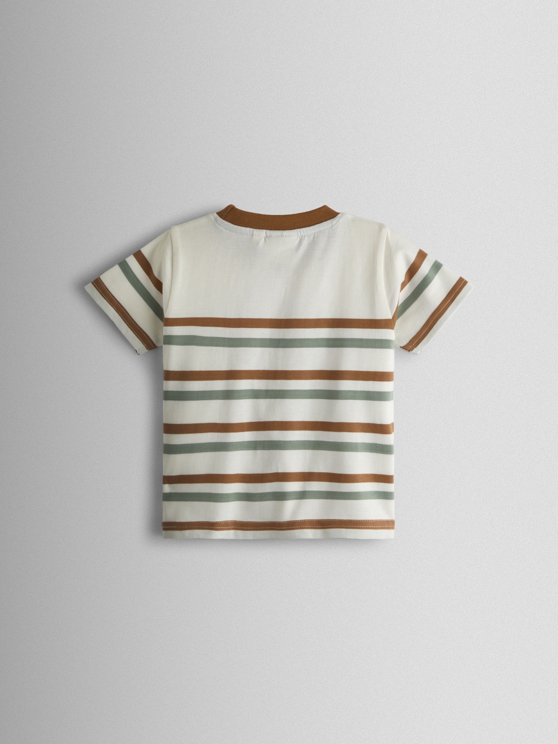 Cream Dino Truck Appliqué T-Shirt - Image 2 of 3