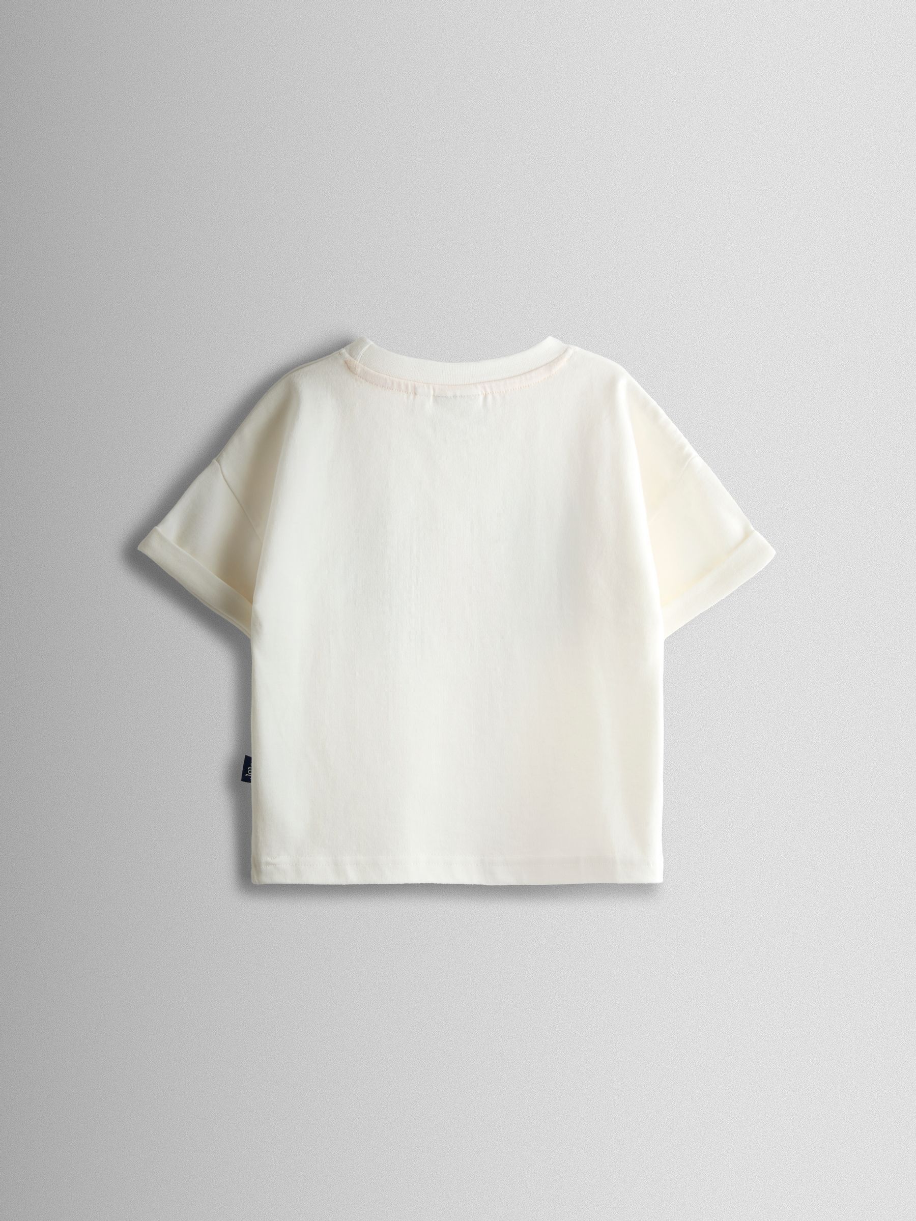 Cream 2-Piece Safari Printed T-Shirt & Shorts Set - Image 3 of 6