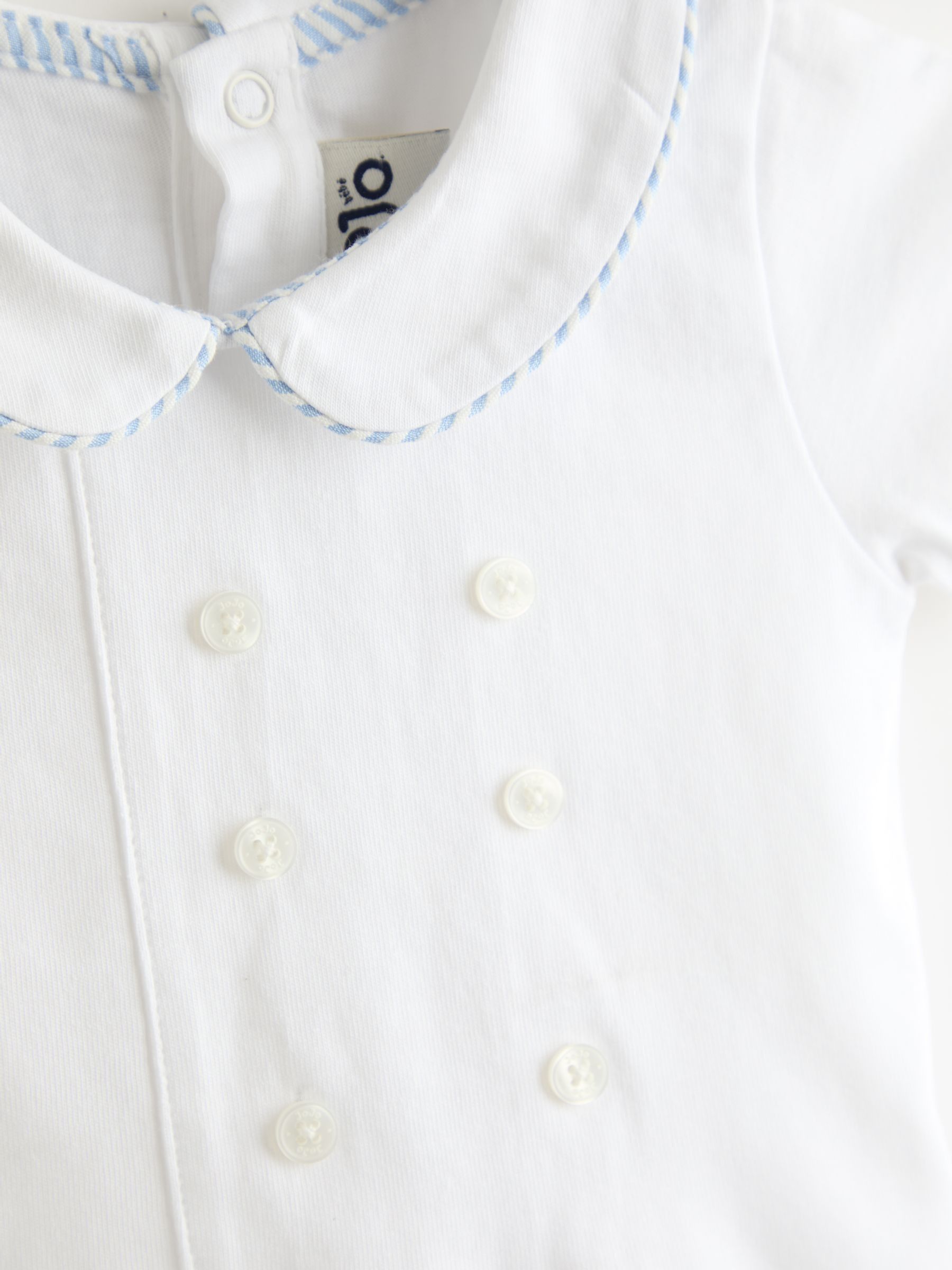 Light Blue Classic Body & Stripe Shorts Set 2 Piece - Image 6 of 7