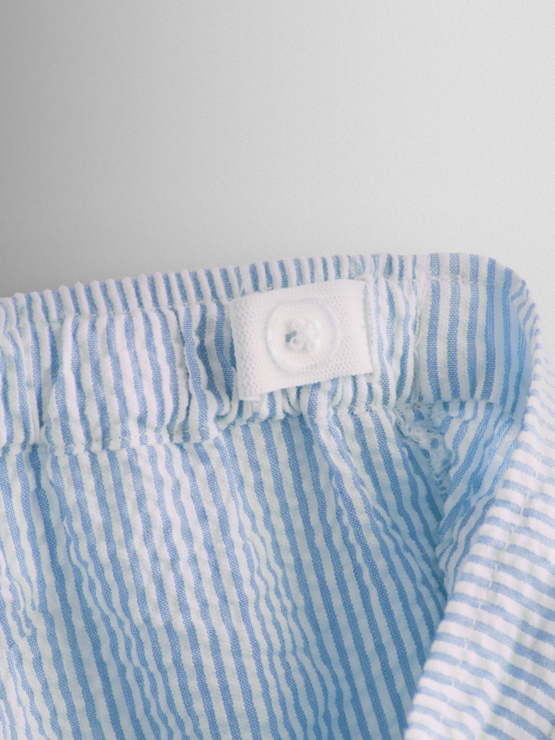 Light Blue Classic Body & Stripe Shorts Set 2 Piece - Image 7 of 7