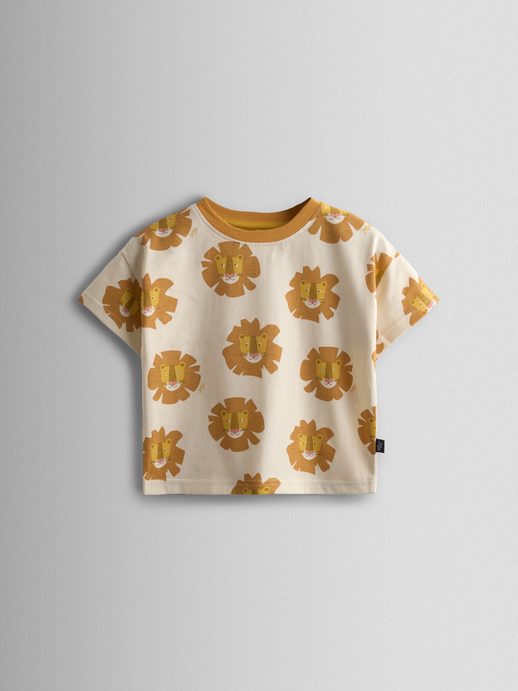 Cream & Orange 2-Pack Roarsome Lion Appliqué & Printed T-Shirts - Image 4 of 8