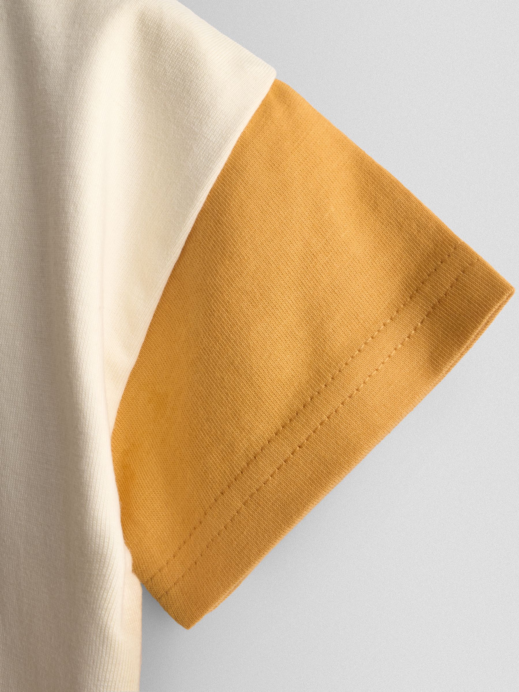 Cream & Orange 2-Pack Roarsome Lion Appliqué & Printed T-Shirts - Image 8 of 8