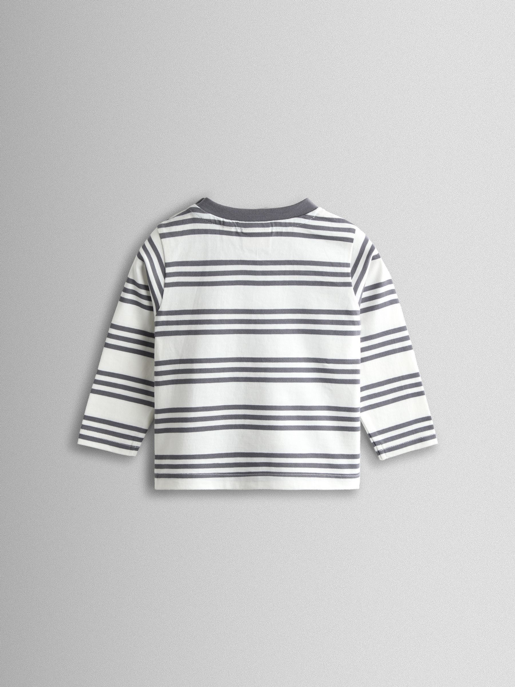 Cream Tractor Pocket Appliqué T-Shirt - Image 2 of 3