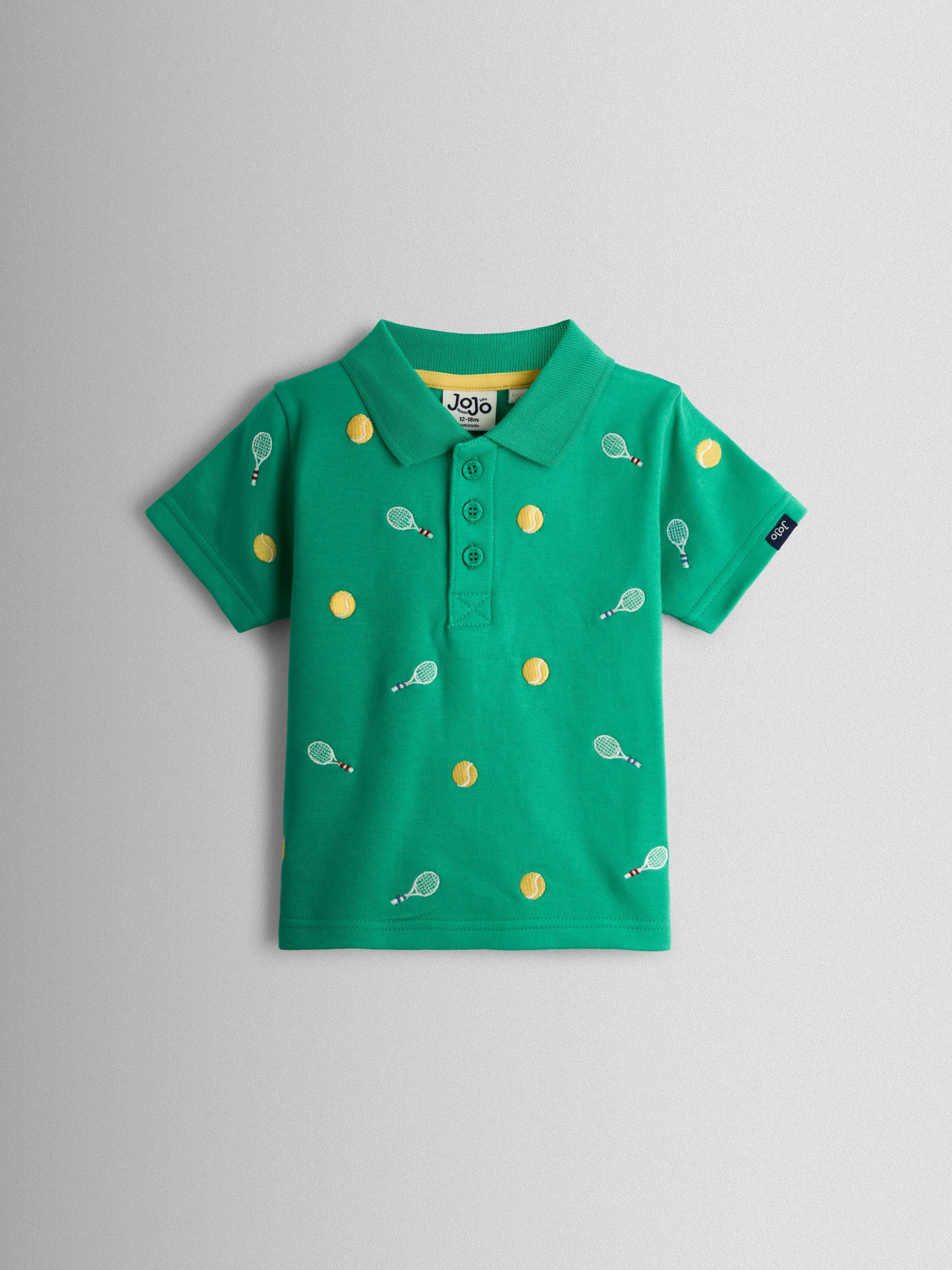 Dark Green Embroidered Polo Shirt - Image 1 of 3