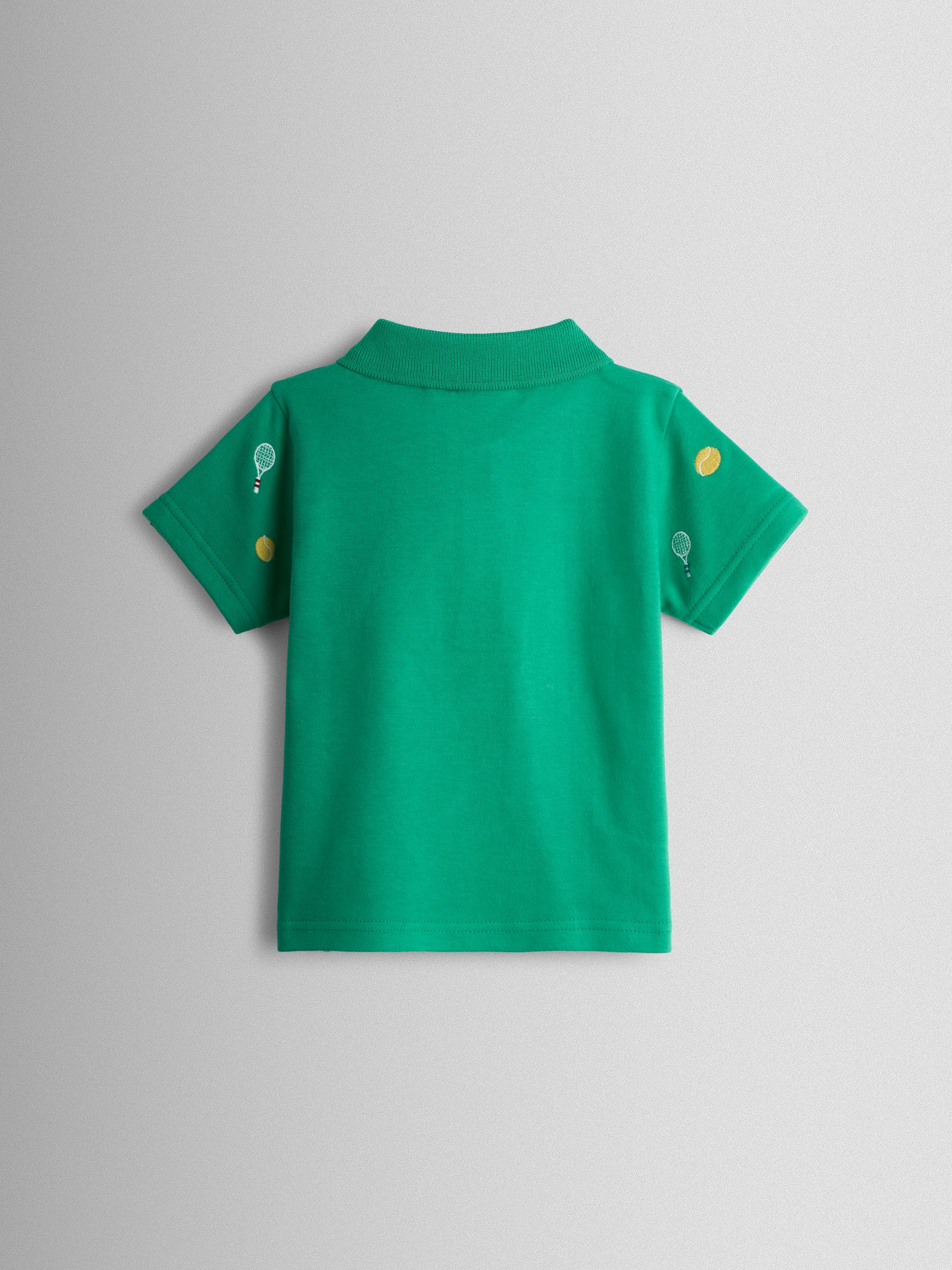 Dark Green Embroidered Polo Shirt - Image 2 of 3