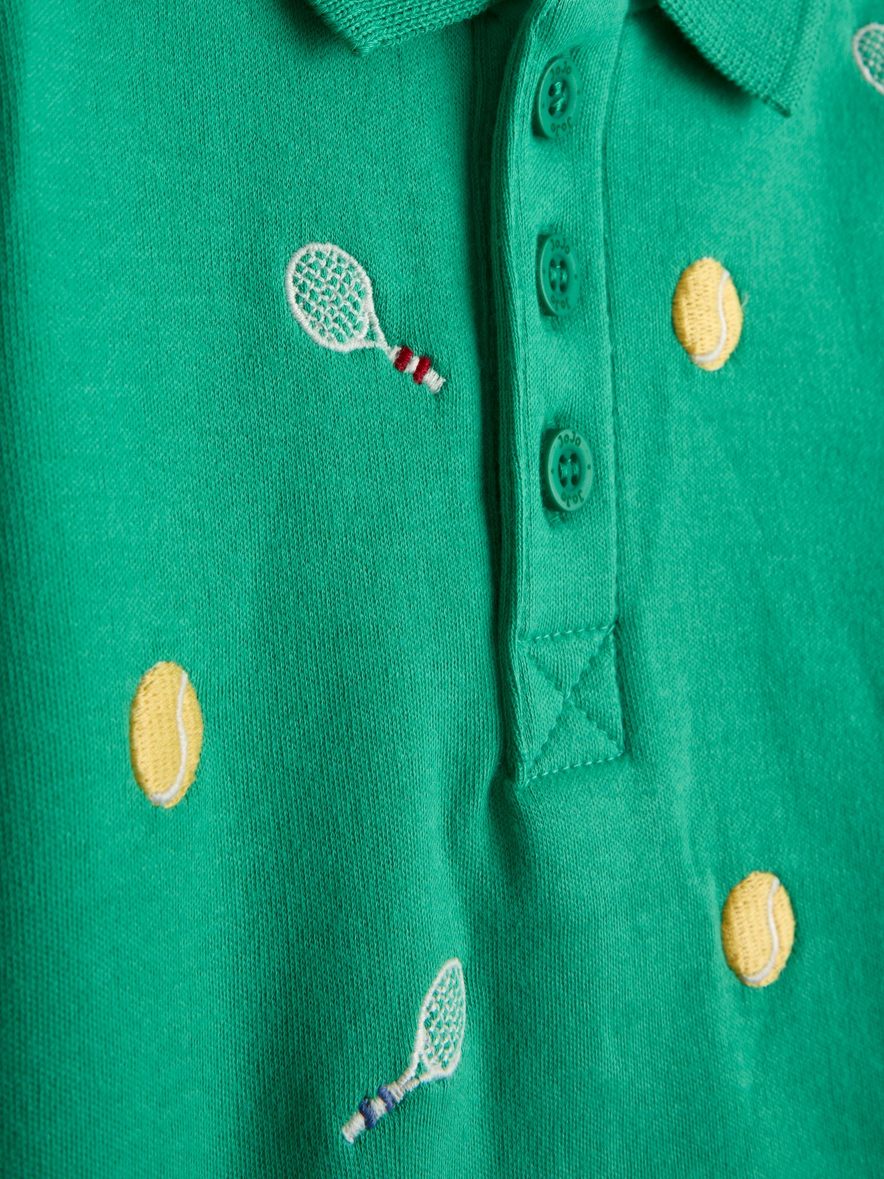 Dark Green Embroidered Polo Shirt - Image 3 of 3