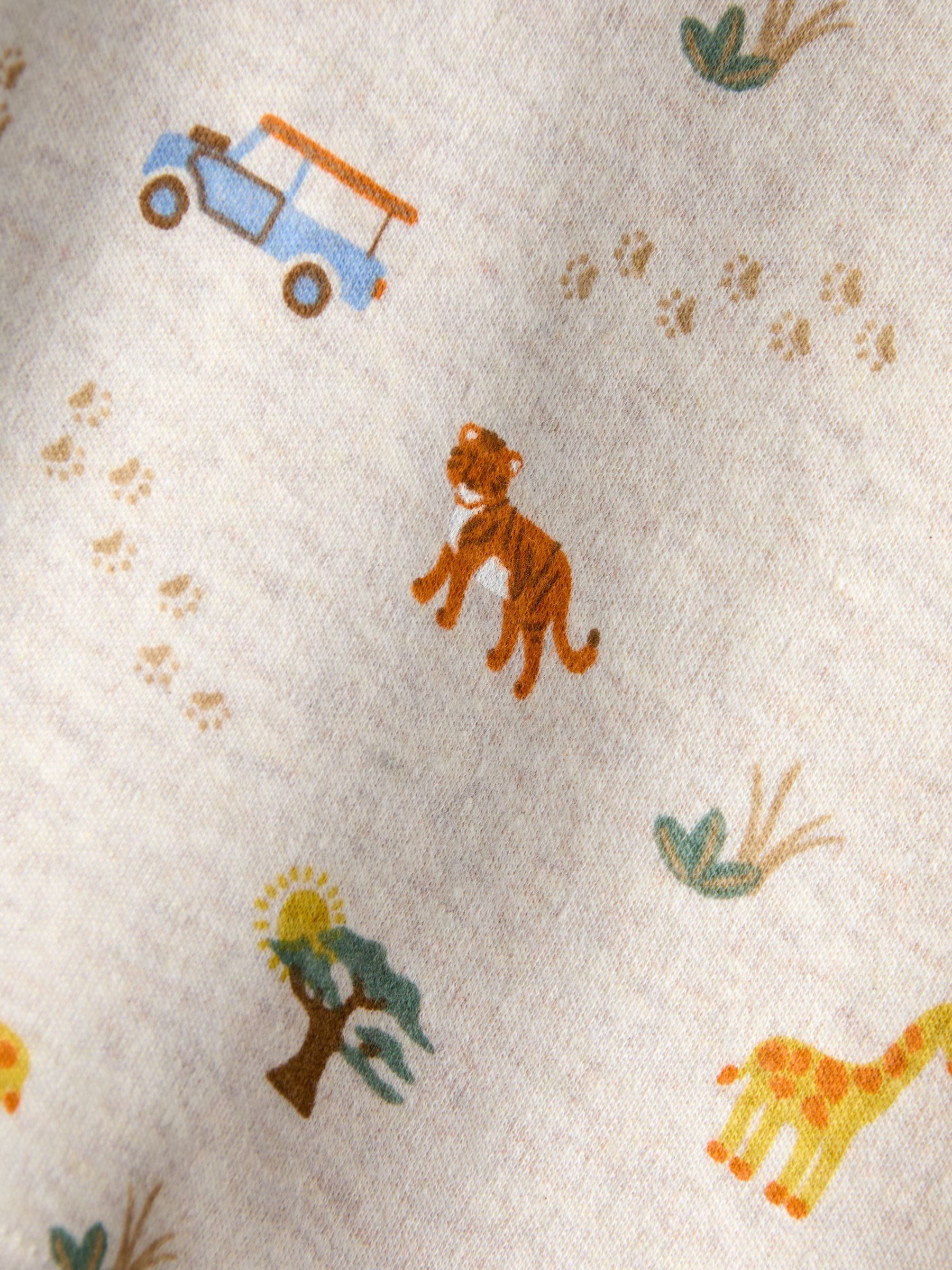 Natural Safari Print Polo T-Shirt - Image 4 of 4