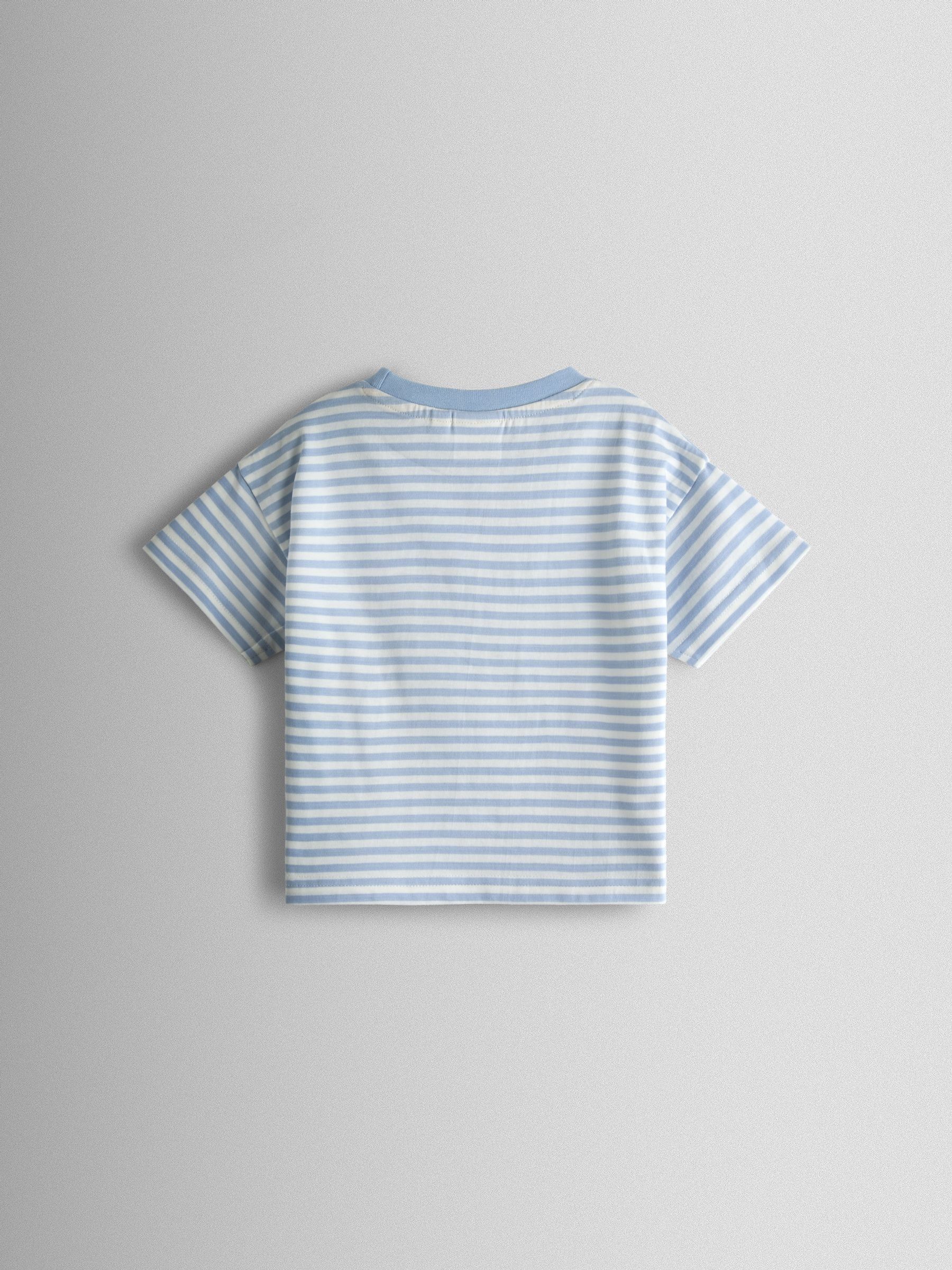 Blue Capybara Character Appliqué T-Shirt - Image 2 of 3 Blue Capybara Character Appliqué T-Shirt - Image 2 of 3